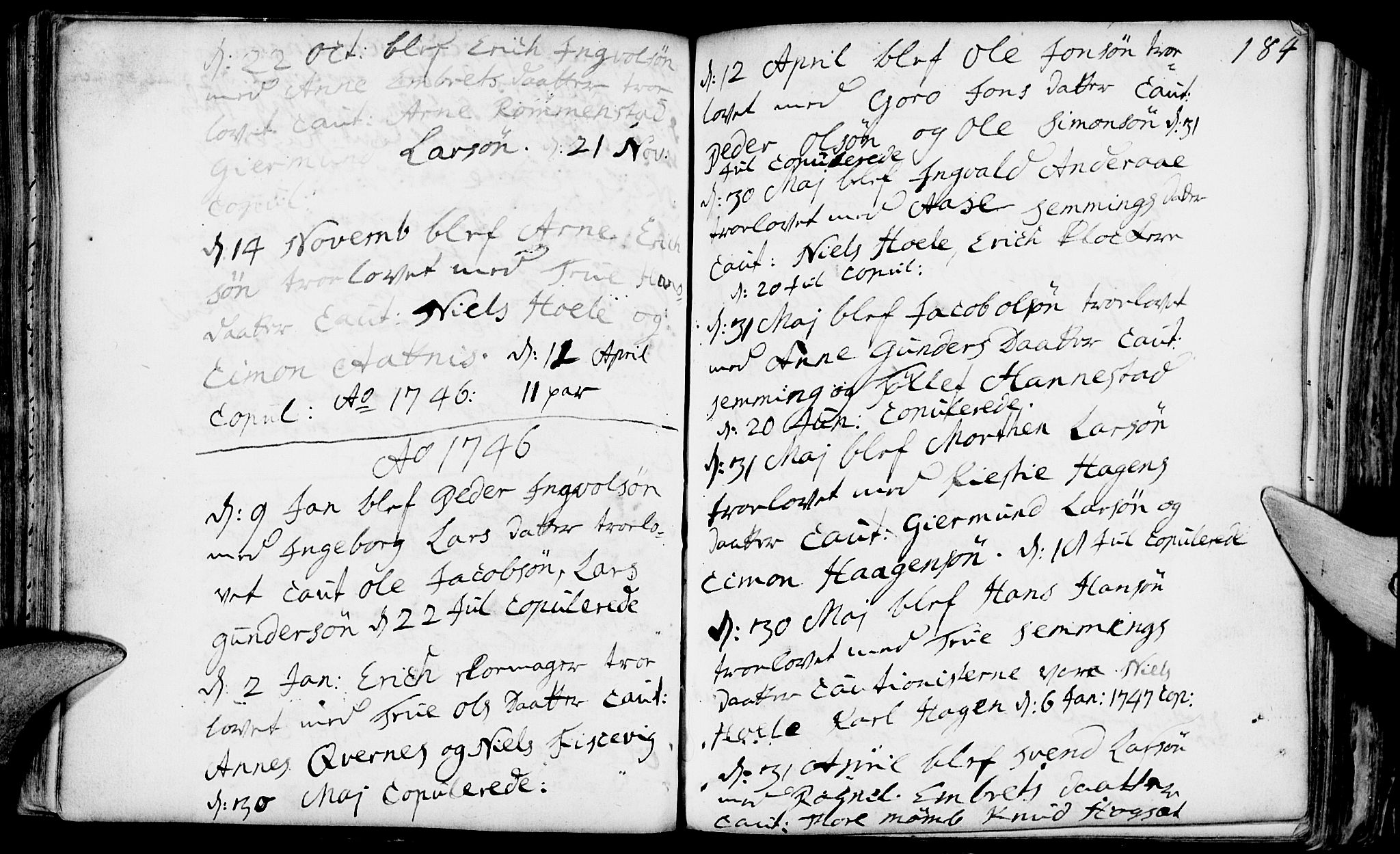 Rendalen prestekontor, SAH/PREST-054/H/Ha/Haa/L0001: Parish register (official) no. 1, 1733-1787, p. 184