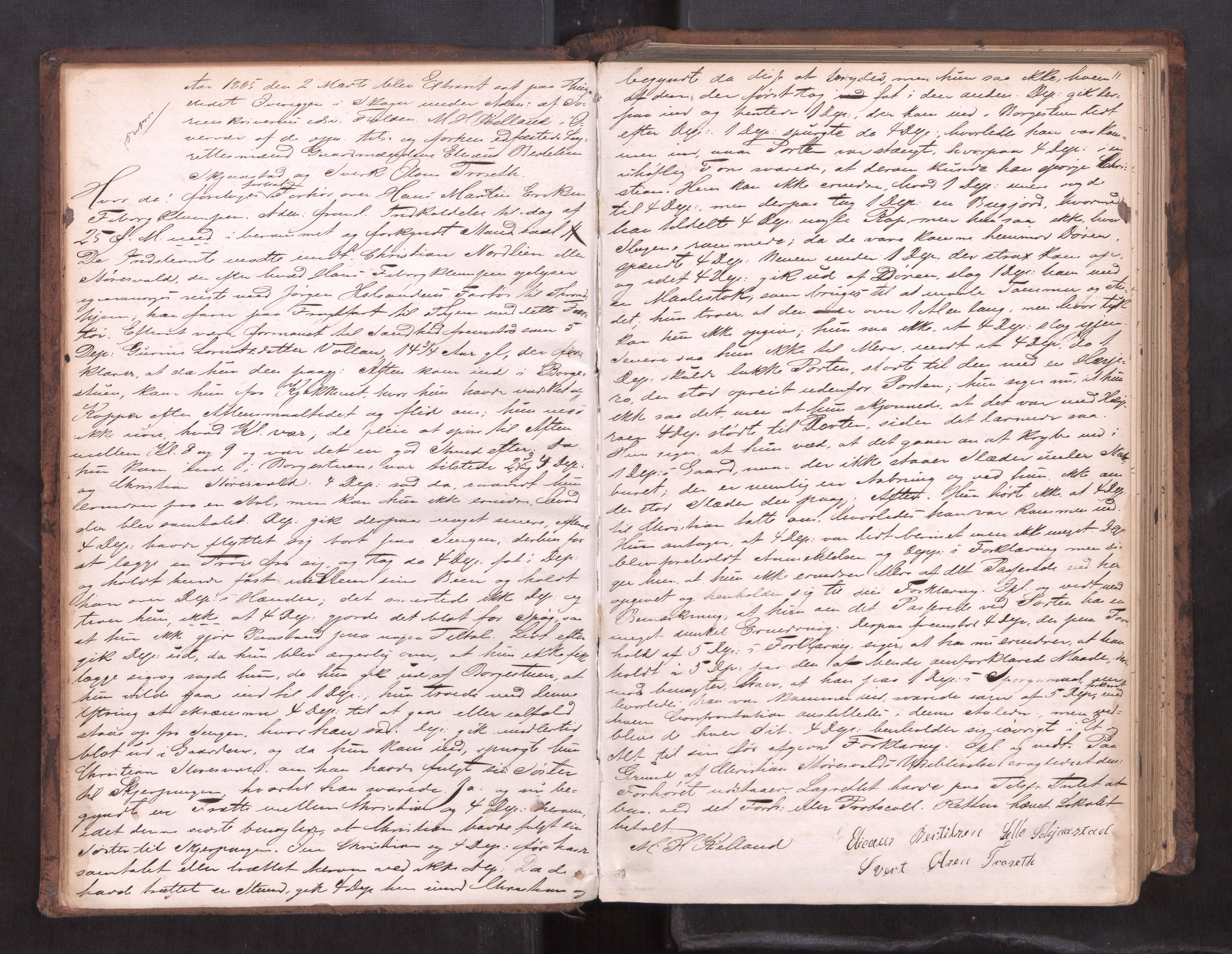 Stjør- og Verdal sorenskriveri, AV/SAT-A-4167/1/1/1B/L0019: Ekstrarettsprotokoll, 1864-1877, p. 10b-11a