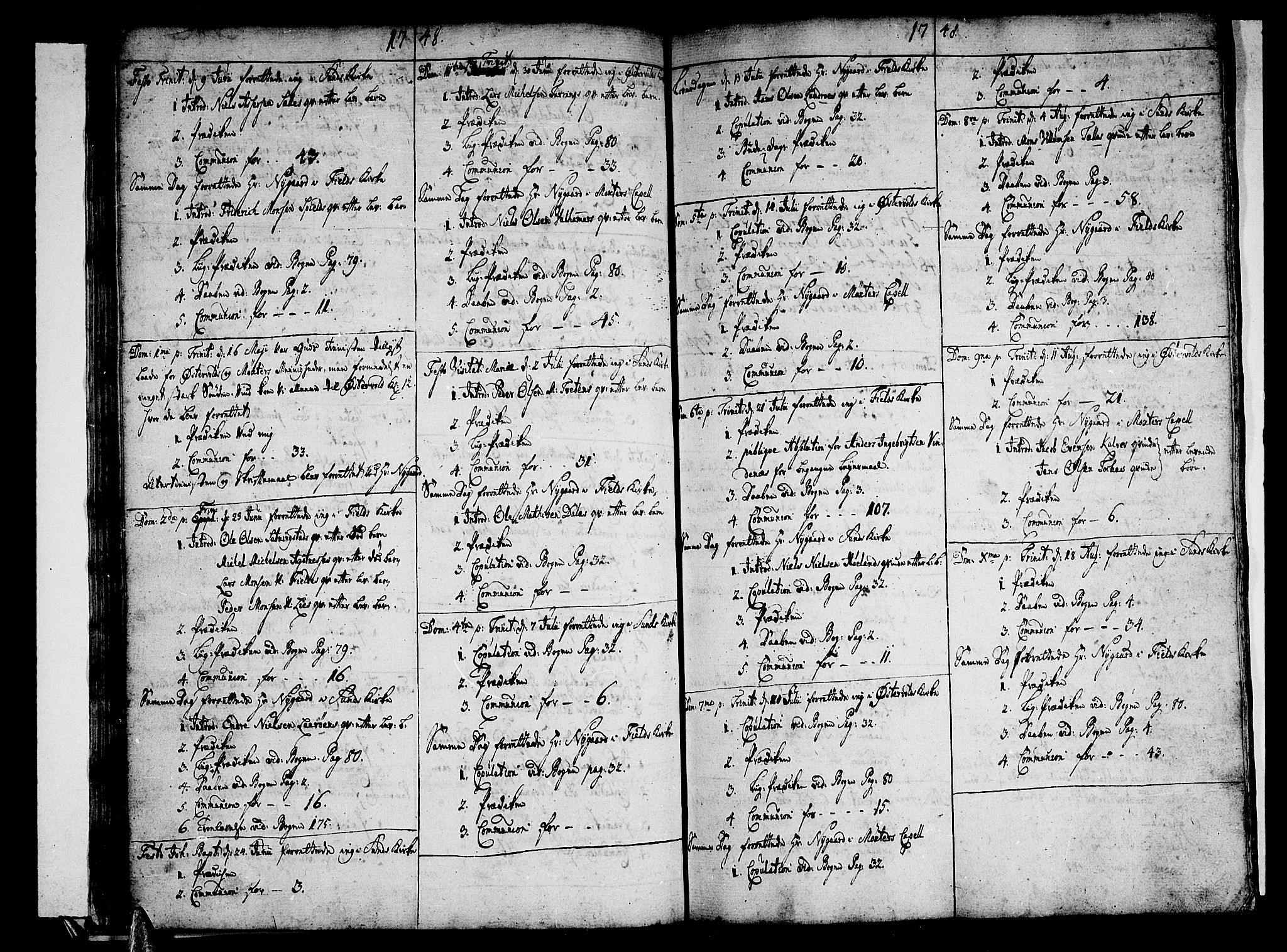 Sund sokneprestembete, AV/SAB-A-99930: Parish register (official) no. A 3, 1740-1769