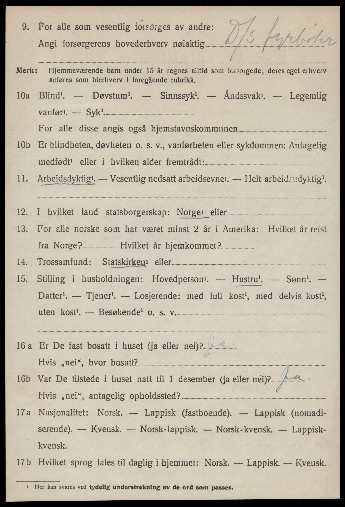 SAT, 1920 census for Børsa, 1920, p. 2392