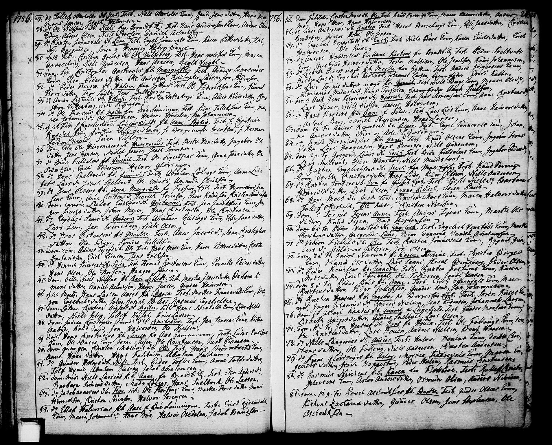 Gjerpen kirkebøker, SAKO/A-265/F/Fa/L0002: Parish register (official) no. I 2, 1747-1795, p. 24