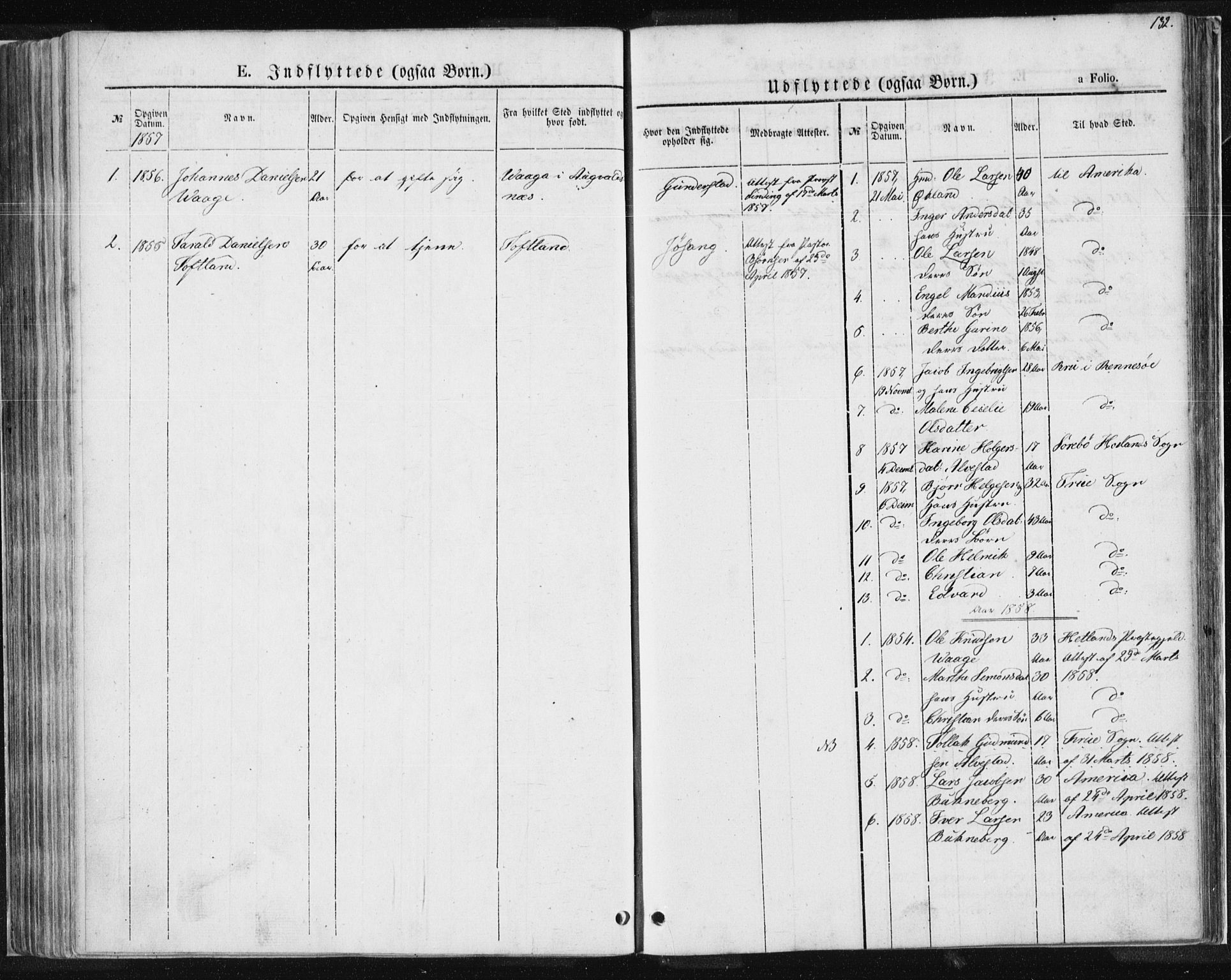 Tysvær sokneprestkontor, SAST/A -101864/H/Ha/Haa/L0004: Parish register (official) no. A 4, 1857-1878, p. 132