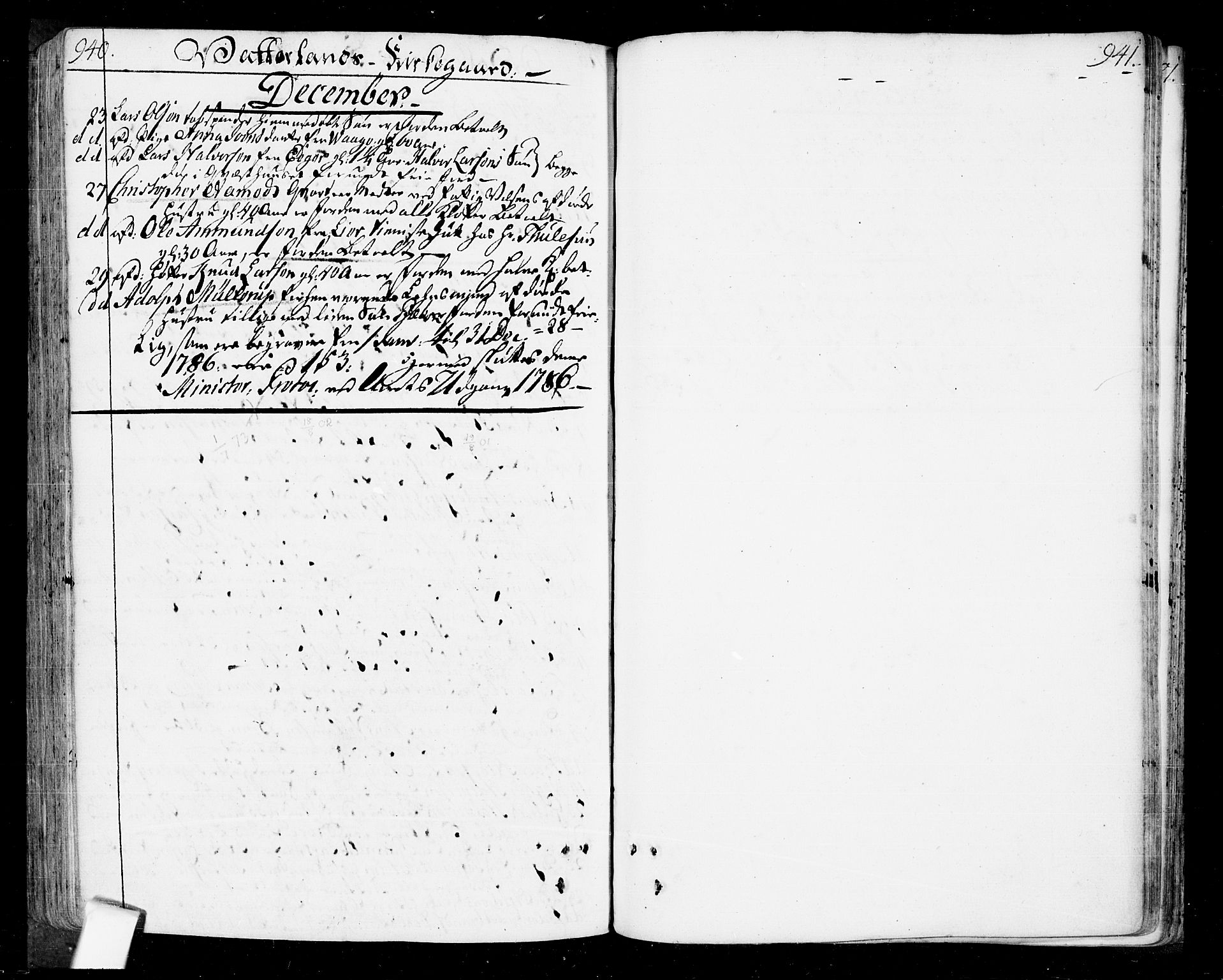 Oslo domkirke Kirkebøker, SAO/A-10752/F/Fa/L0004: Parish register (official) no. 4, 1743-1786, p. 940-941