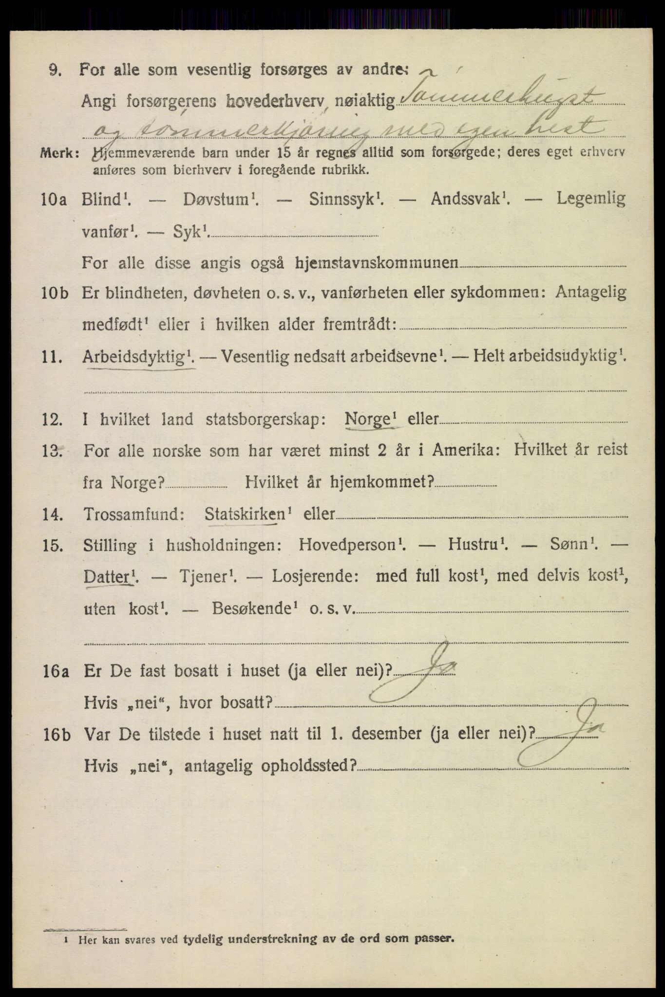 SAH, 1920 census for Jevnaker, 1920, p. 7082