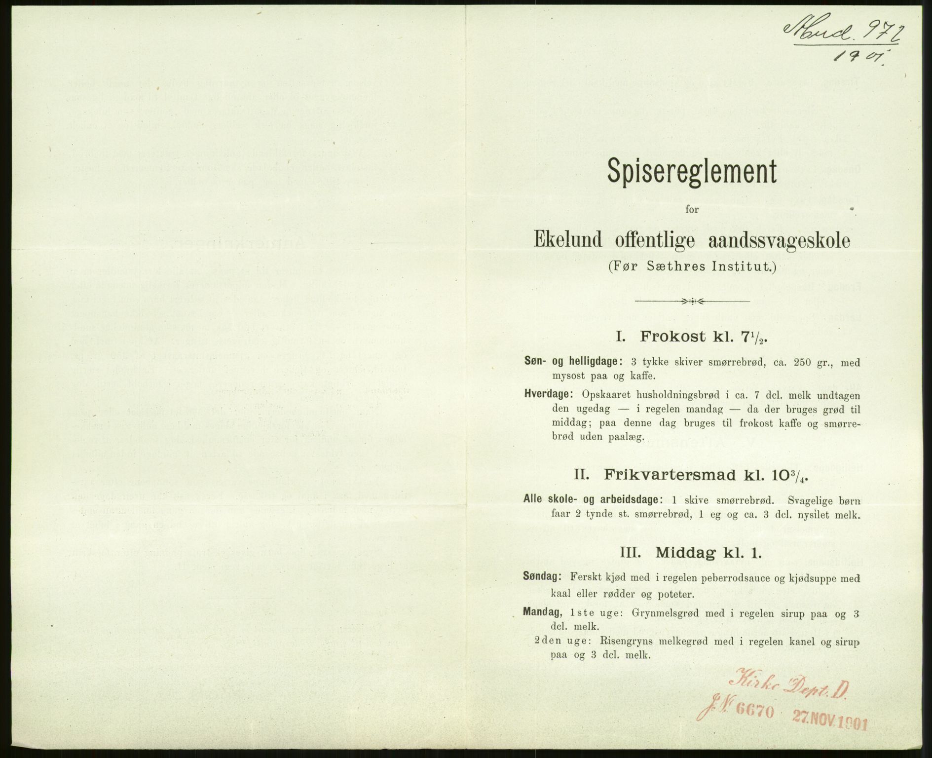 Kirke- og undervisningsdepartementet, 1. skolekontor D, RA/S-1021/F/Fh/Fhr/L0098: Eikelund off. skole for evneveike, 1897-1947, p. 1282