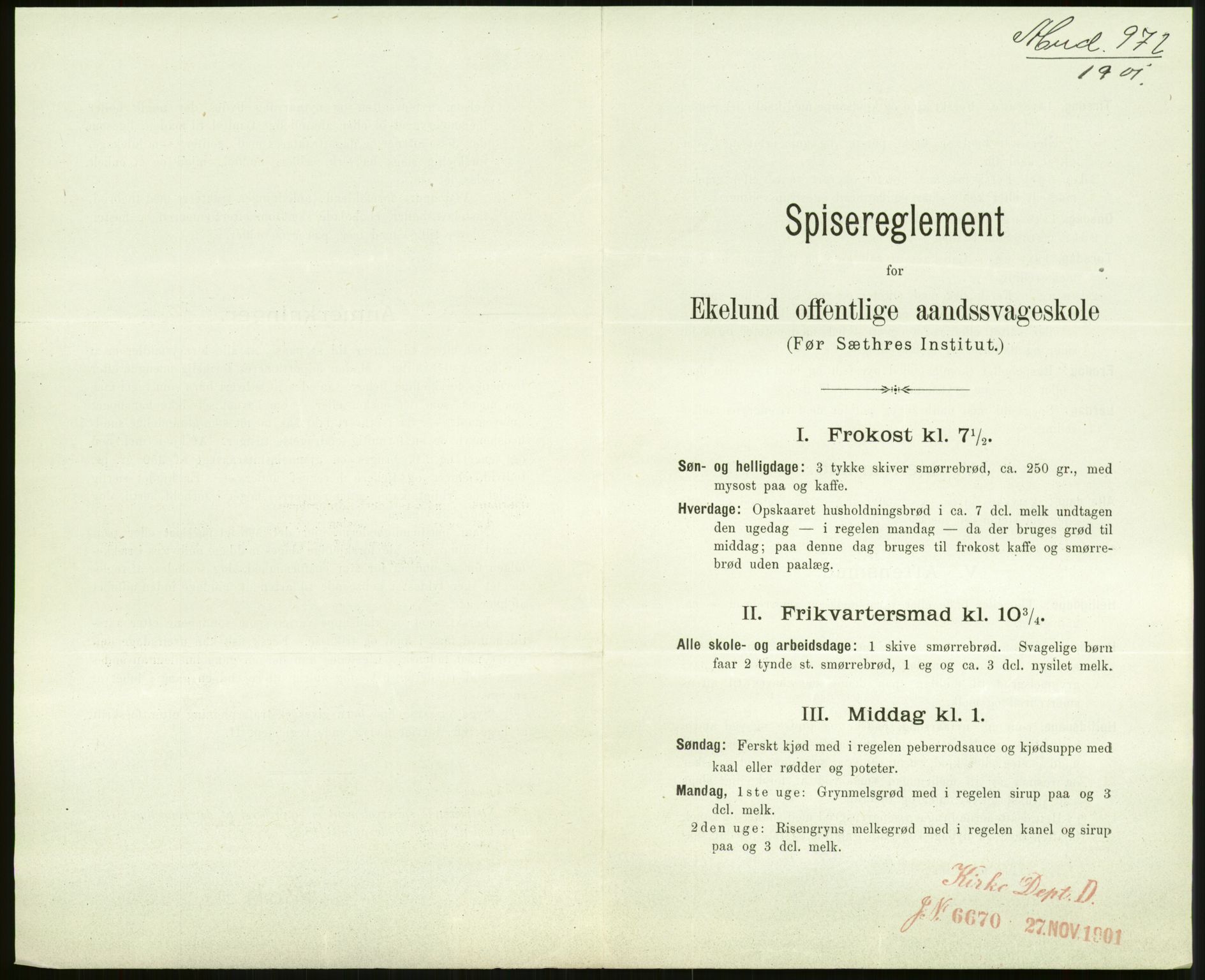 Kirke- og undervisningsdepartementet, 1. skolekontor D, AV/RA-S-1021/F/Fh/Fhr/L0098: Eikelund off. skole for evneveike, 1897-1947, p. 1282