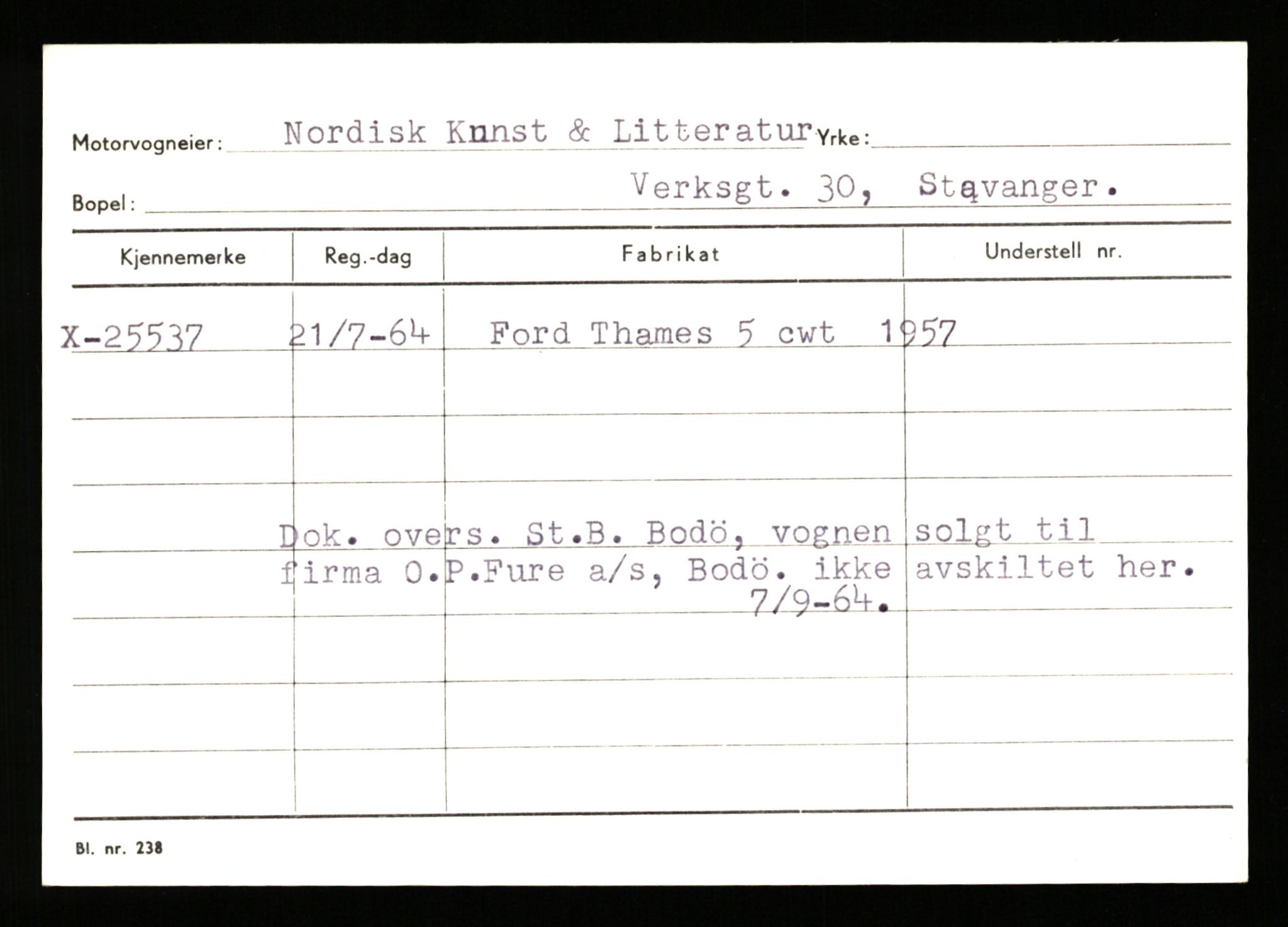 Stavanger trafikkstasjon, AV/SAST-A-101942/0/G/L0005: Registreringsnummer: 23000 - 34245, 1930-1971, p. 857