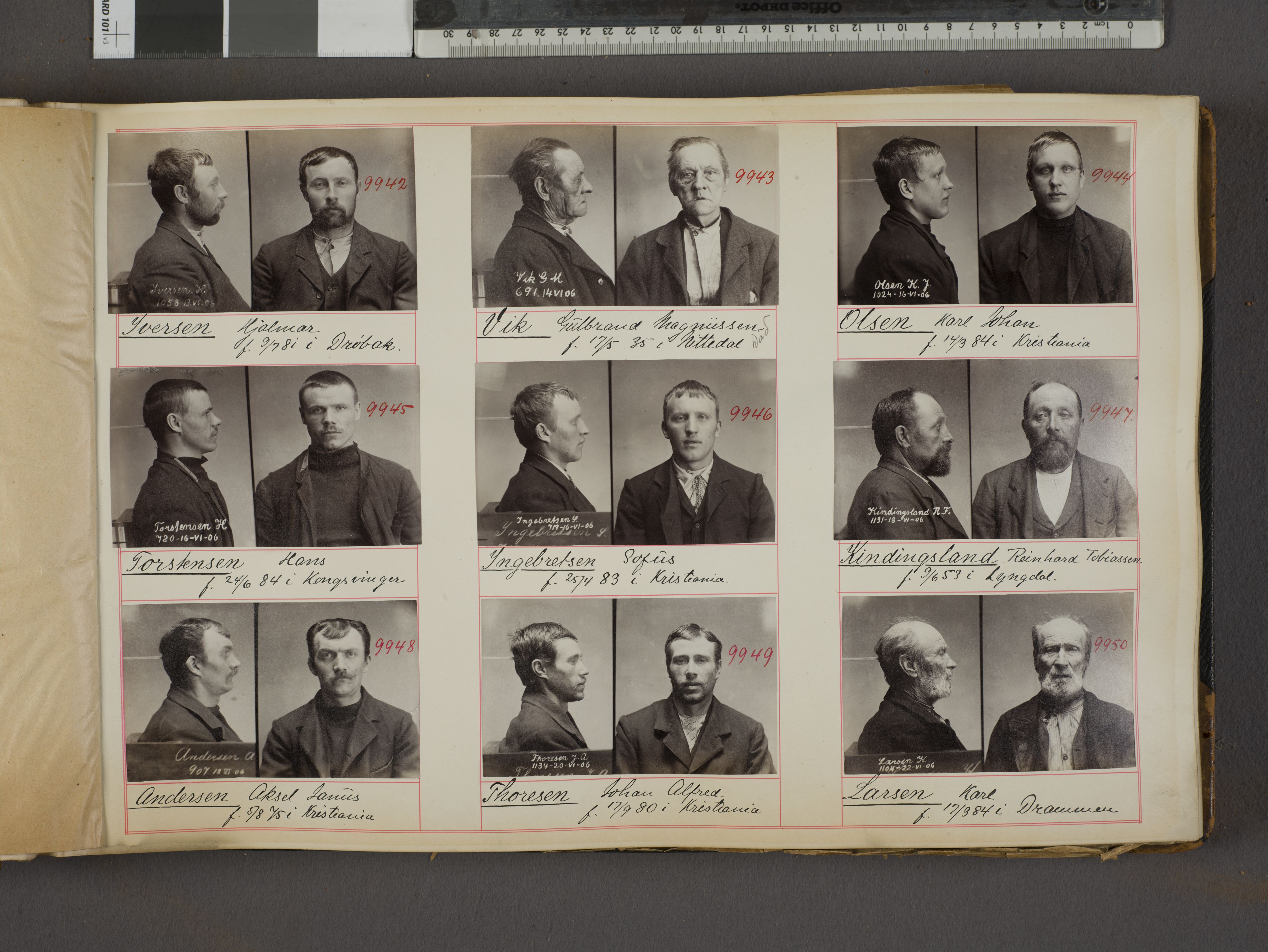 Oslo politikammer, Kriminalavdelingen, AV/SAO-A-11137/U/Ua/L0011: Forbryteralbum, 1908, p. 11