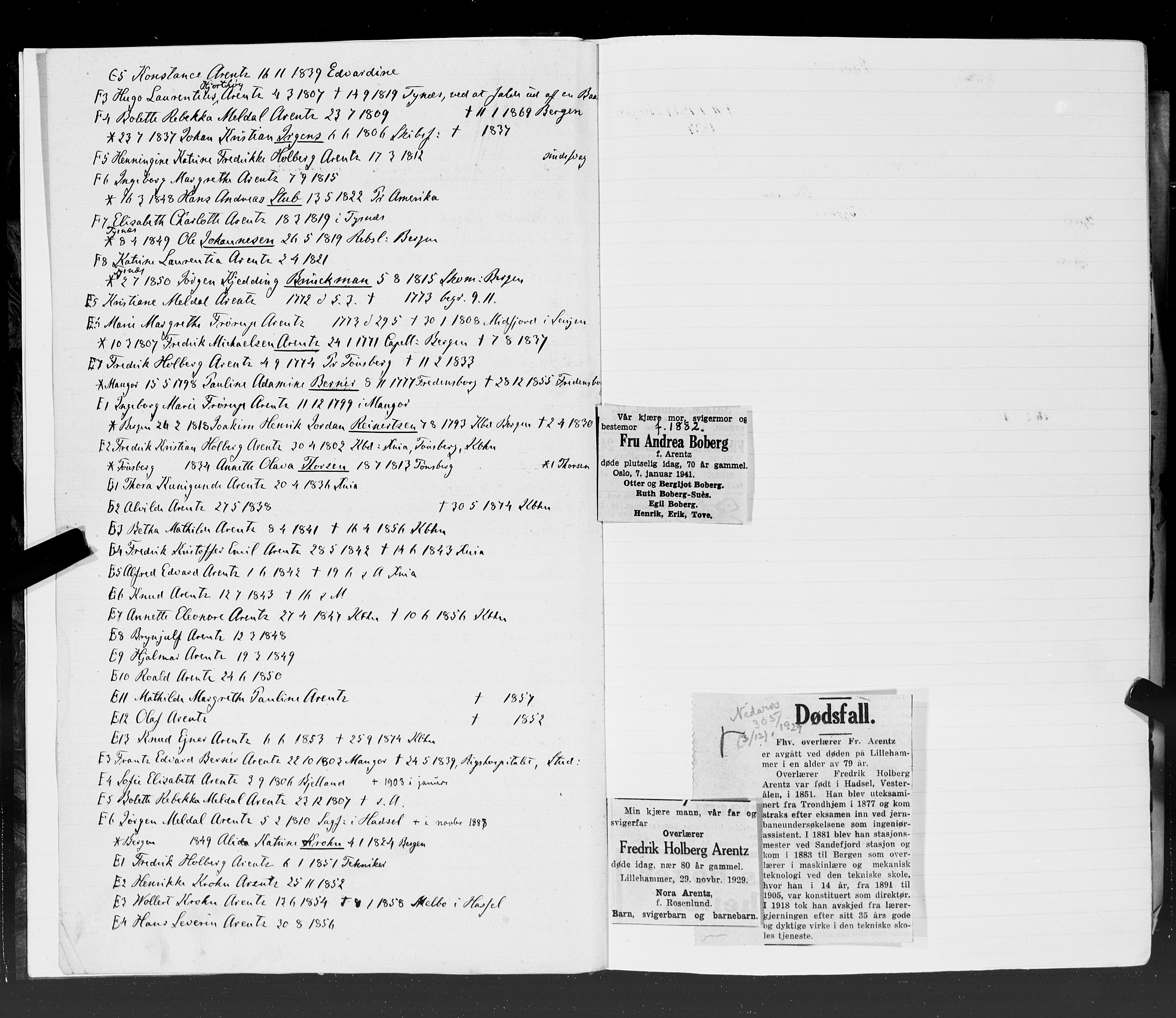 Hornemans samlinger, SAT/PA-X/A/L0015: A - K, 1600-1886