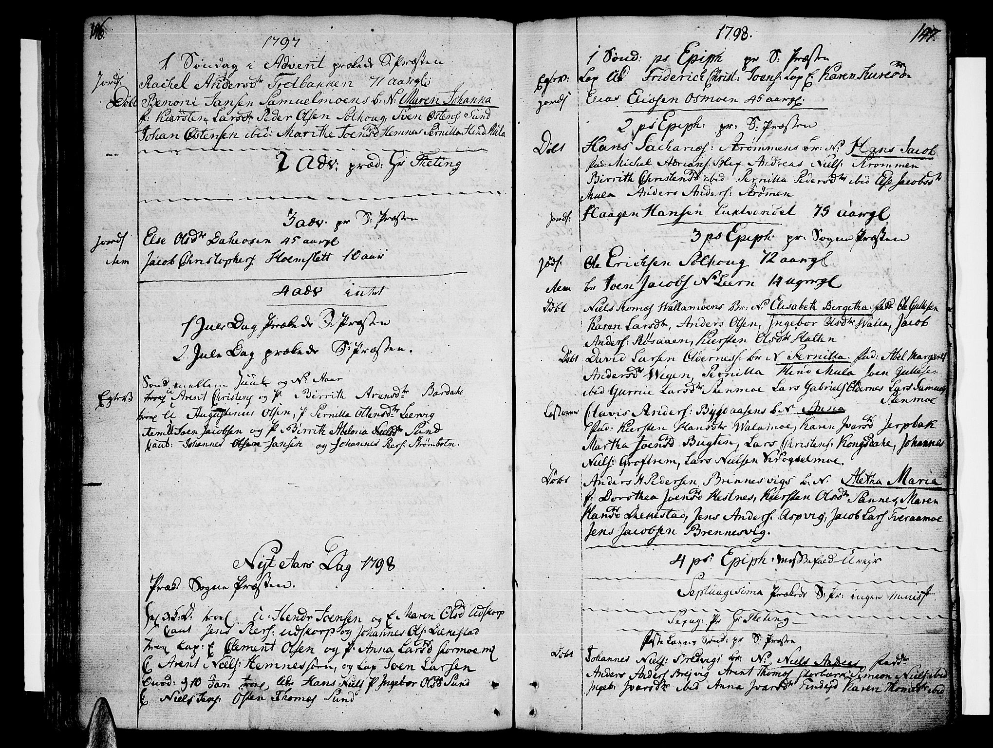 Ministerialprotokoller, klokkerbøker og fødselsregistre - Nordland, SAT/A-1459/825/L0349: Parish register (official) no. 825A05 /1, 1789-1806, p. 146-147