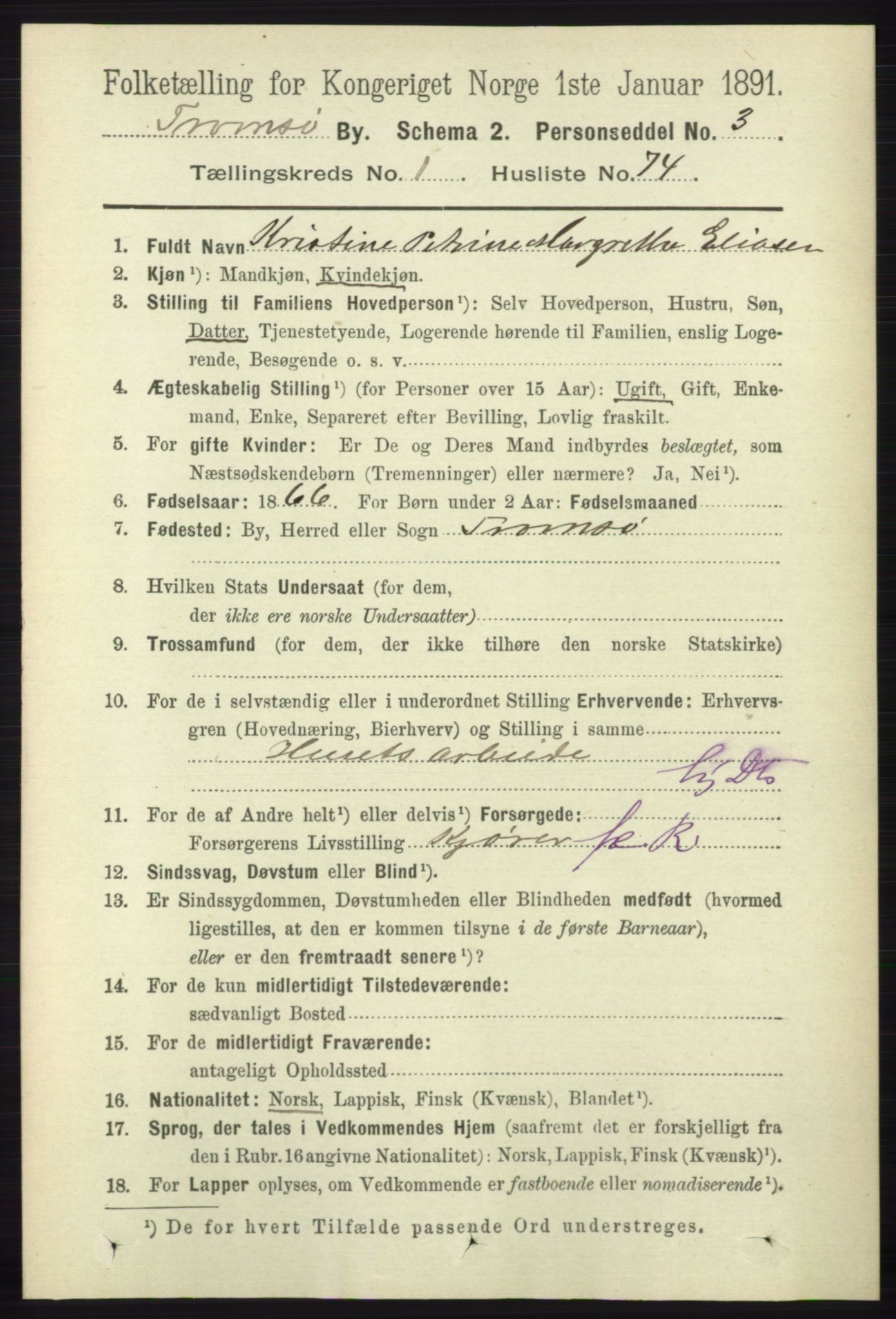 RA, 1891 census for 1902 Tromsø, 1891, p. 1035