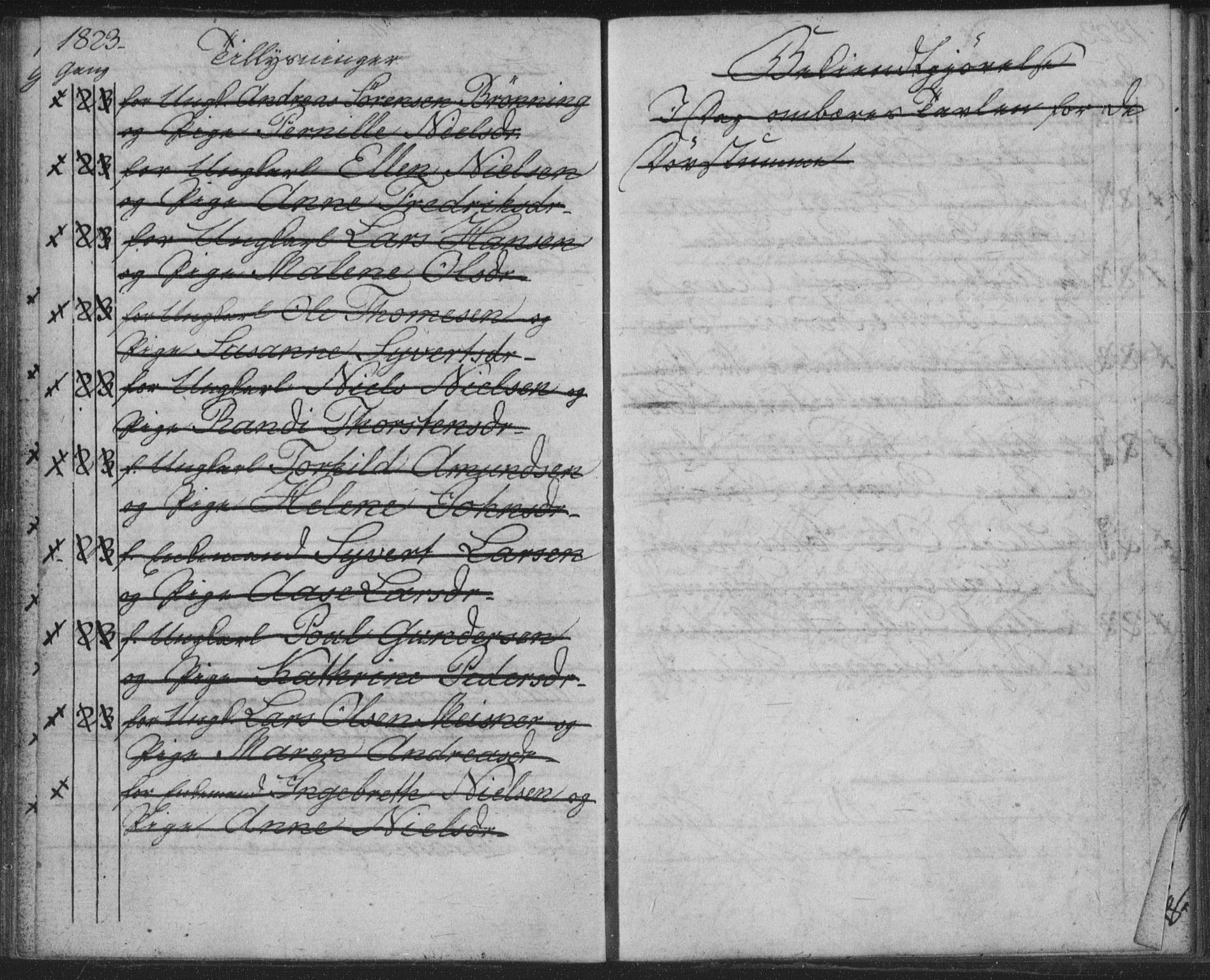 Bragernes kirkebøker, AV/SAKO-A-6/H/Ha/L0001: Banns register no. 1, 1817-1831