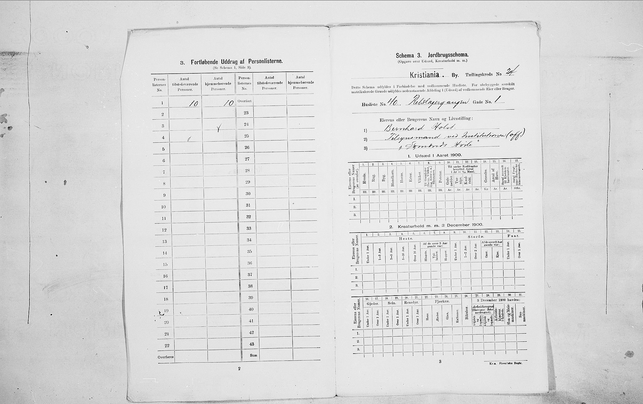 SAO, 1900 census for Kristiania, 1900, p. 74415