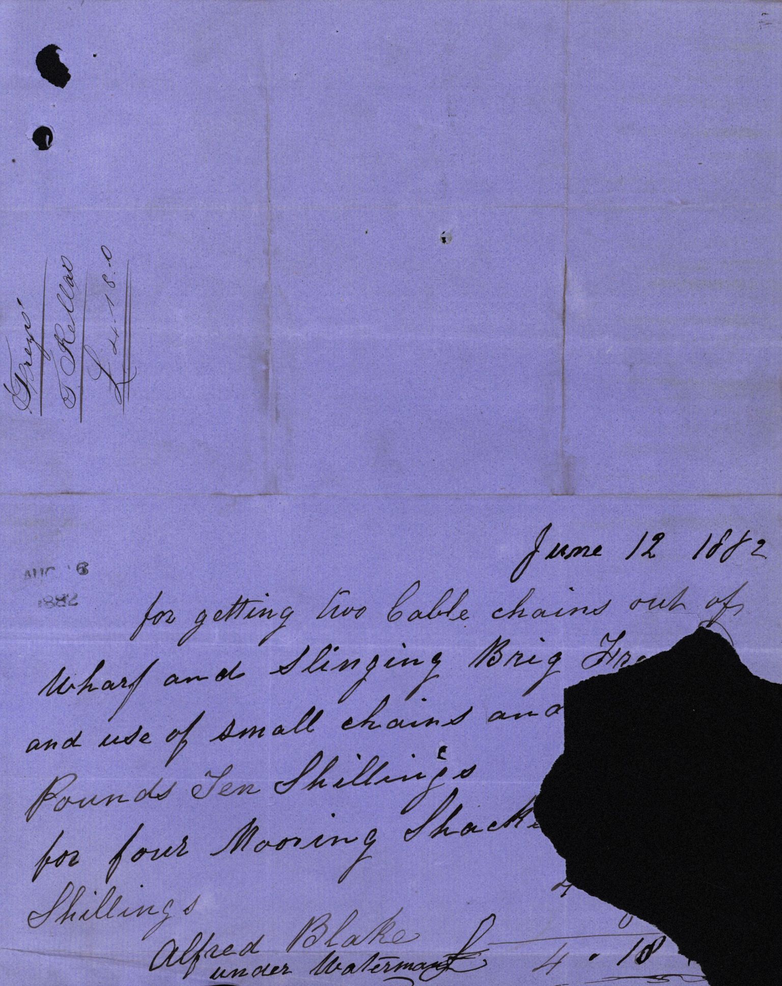 Pa 63 - Østlandske skibsassuranceforening, VEMU/A-1079/G/Ga/L0015/0010: Havaridokumenter / Cuba, Sirius, Freyr, Noatun, Frey, 1882, p. 31