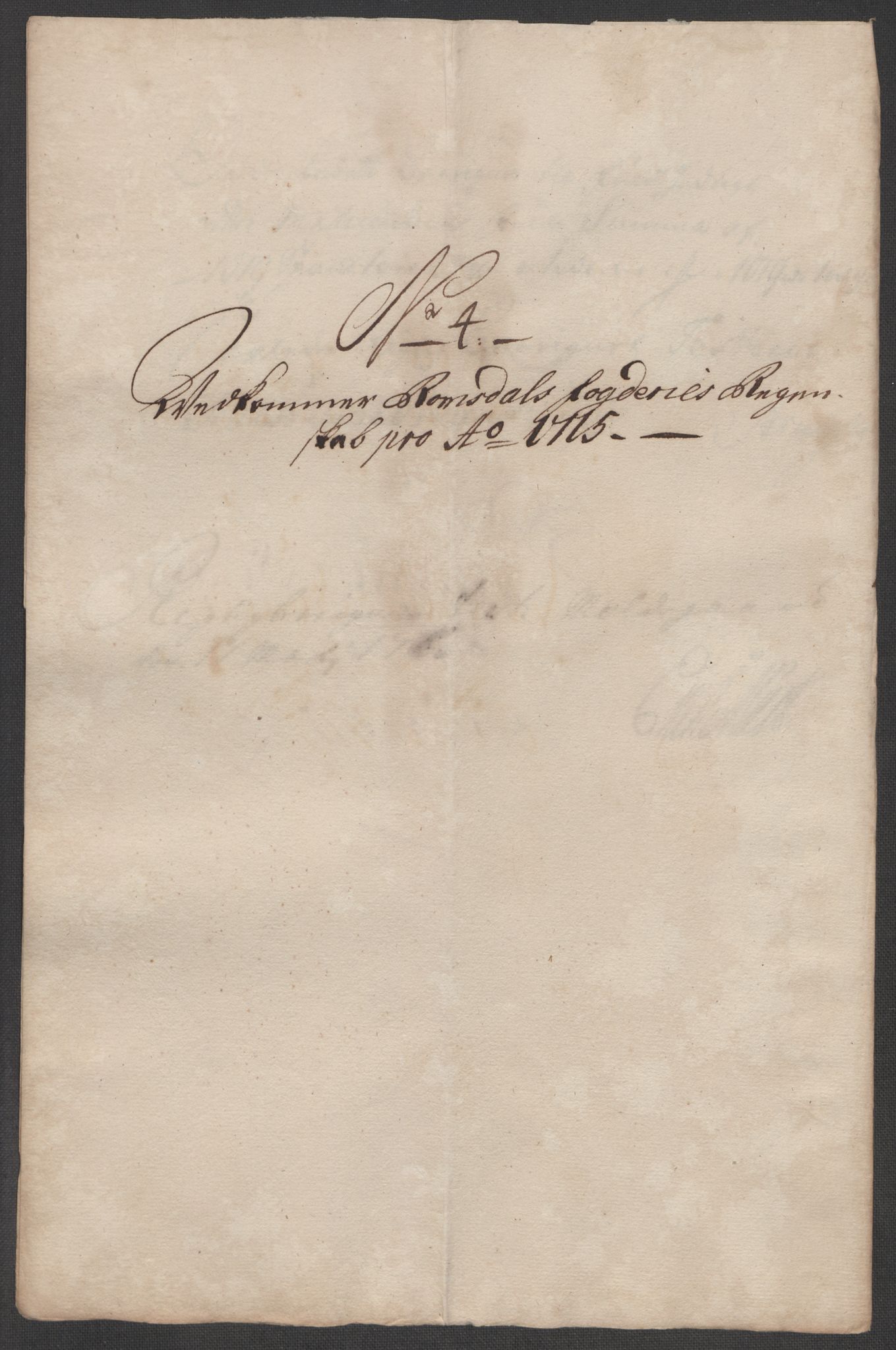 Rentekammeret inntil 1814, Reviderte regnskaper, Fogderegnskap, AV/RA-EA-4092/R56/L3748: Fogderegnskap Nordmøre, 1714-1715, p. 402