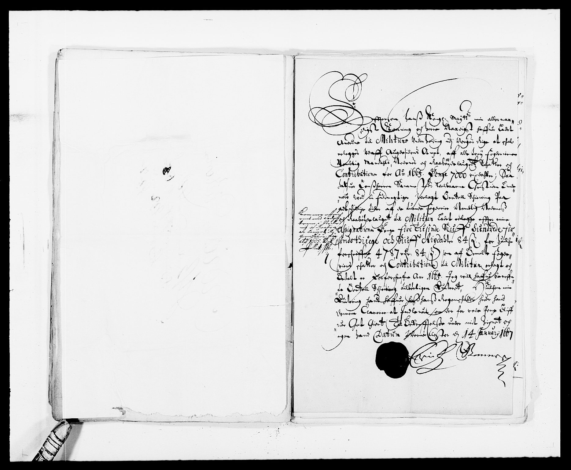 Rentekammeret inntil 1814, Reviderte regnskaper, Fogderegnskap, RA/EA-4092/R39/L2296: Fogderegnskap Nedenes, 1664-1666, p. 376