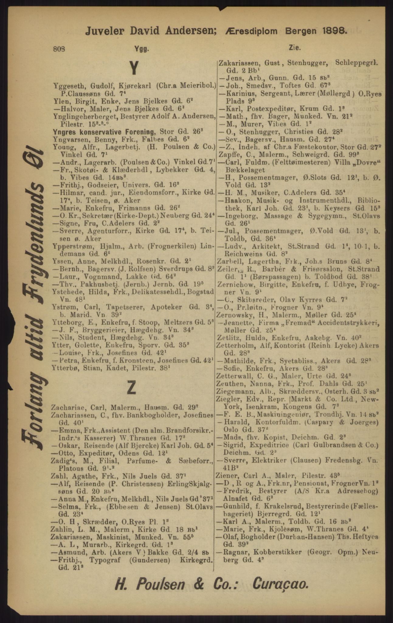 Kristiania/Oslo adressebok, PUBL/-, 1902, p. 808