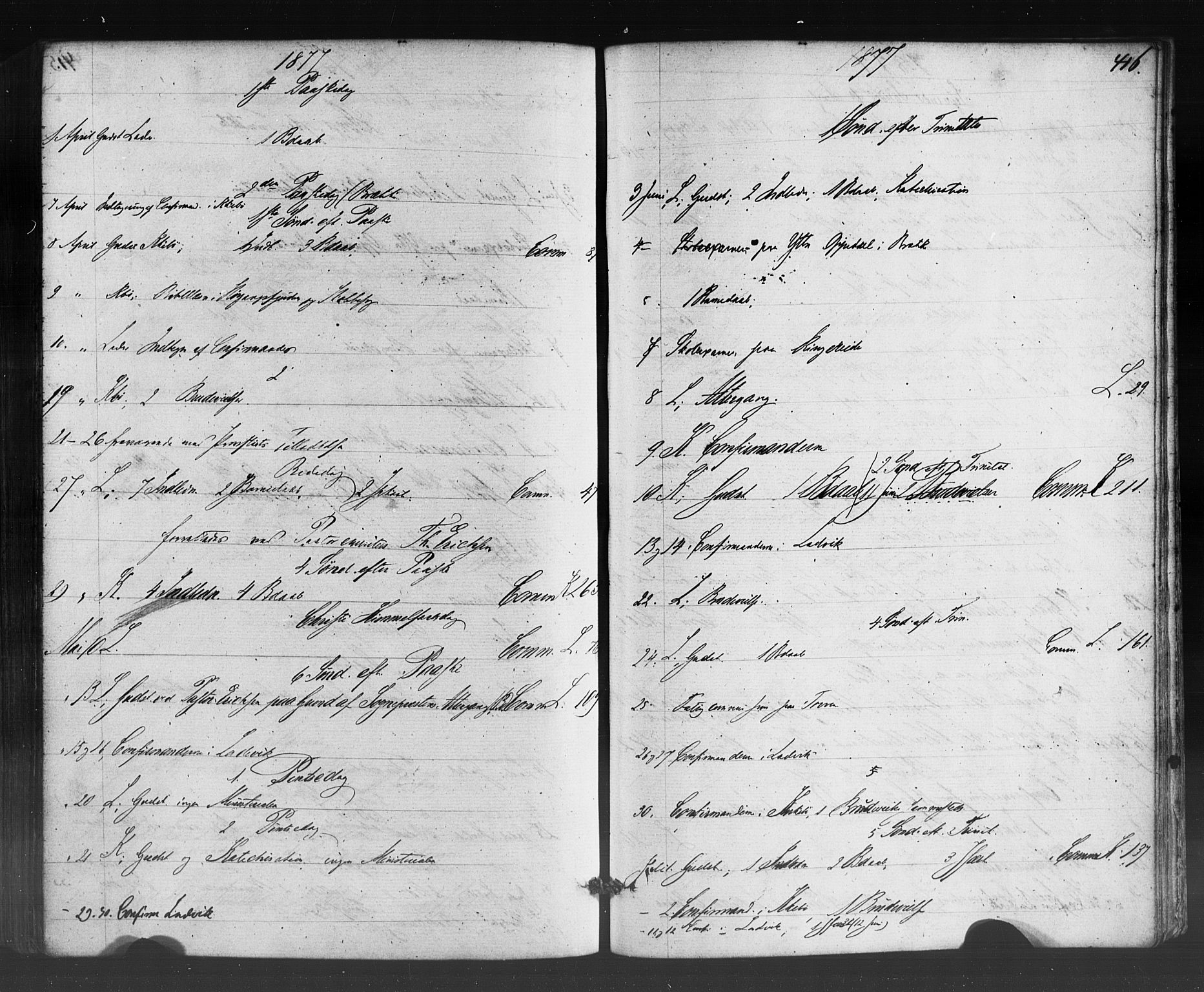 Lavik sokneprestembete, AV/SAB-A-80901: Parish register (official) no. A 4, 1864-1881, p. 416