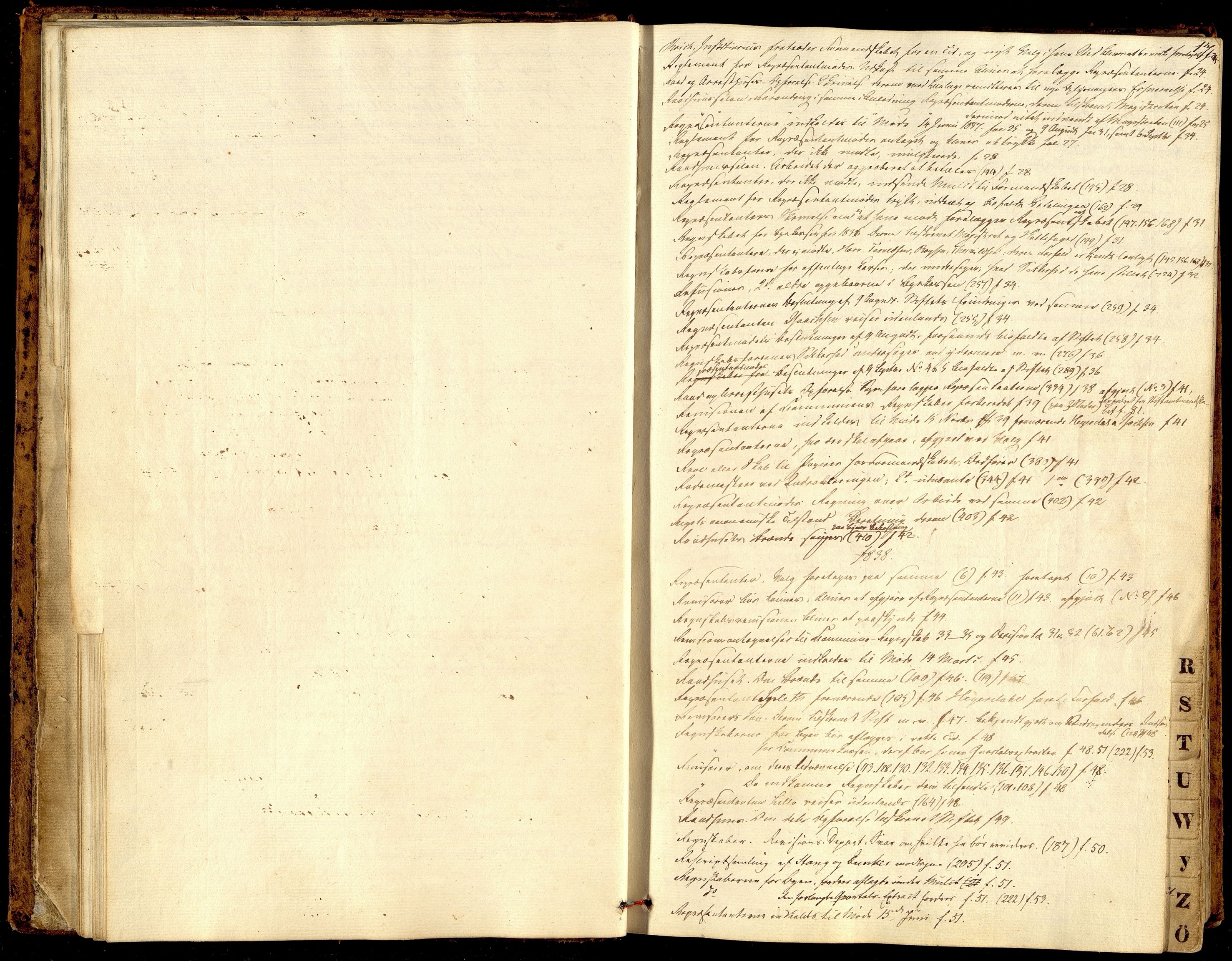 Kristiansand By - Formannskapet, ARKSOR/1001KG120/A/Aa/L0001: Møtebok (d), 1837-1842