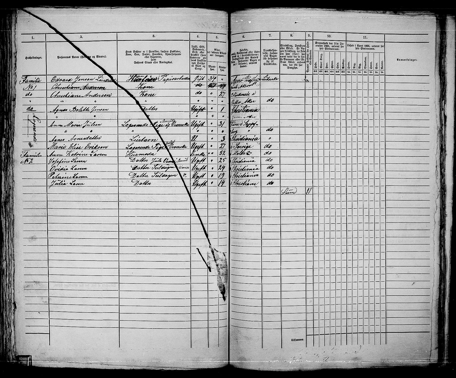 RA, 1865 census for Kristiania, 1865, p. 4692