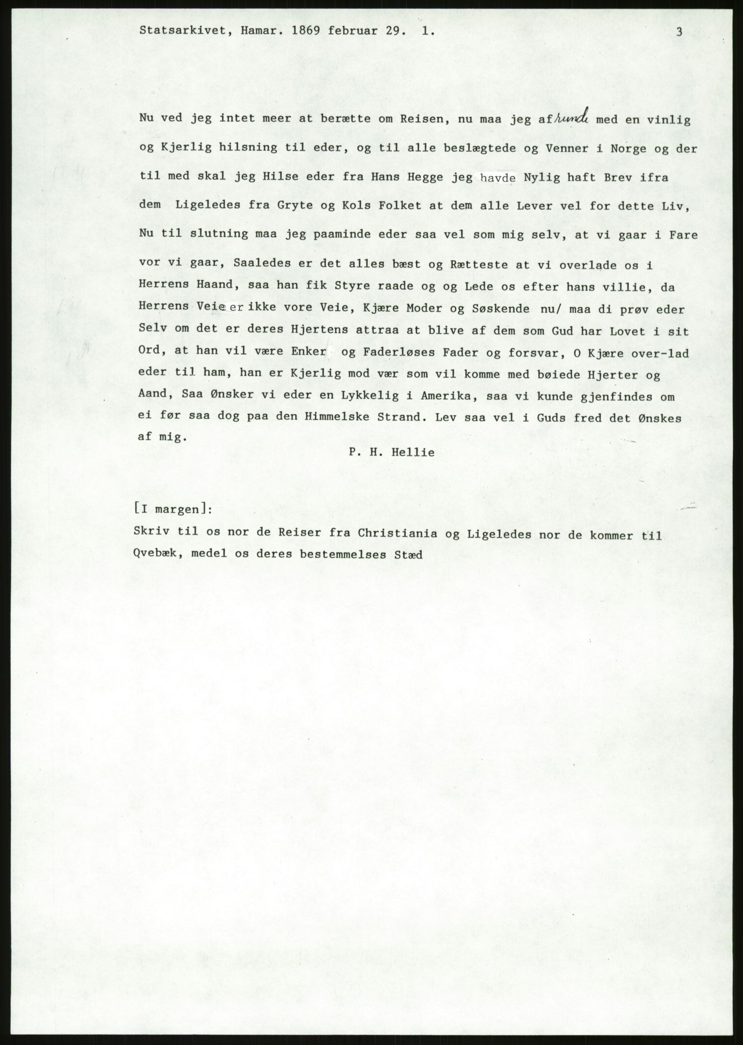 Samlinger til kildeutgivelse, Amerikabrevene, AV/RA-EA-4057/F/L0011: Innlån fra Oppland: Bræin - Knudsen, 1838-1914, p. 477