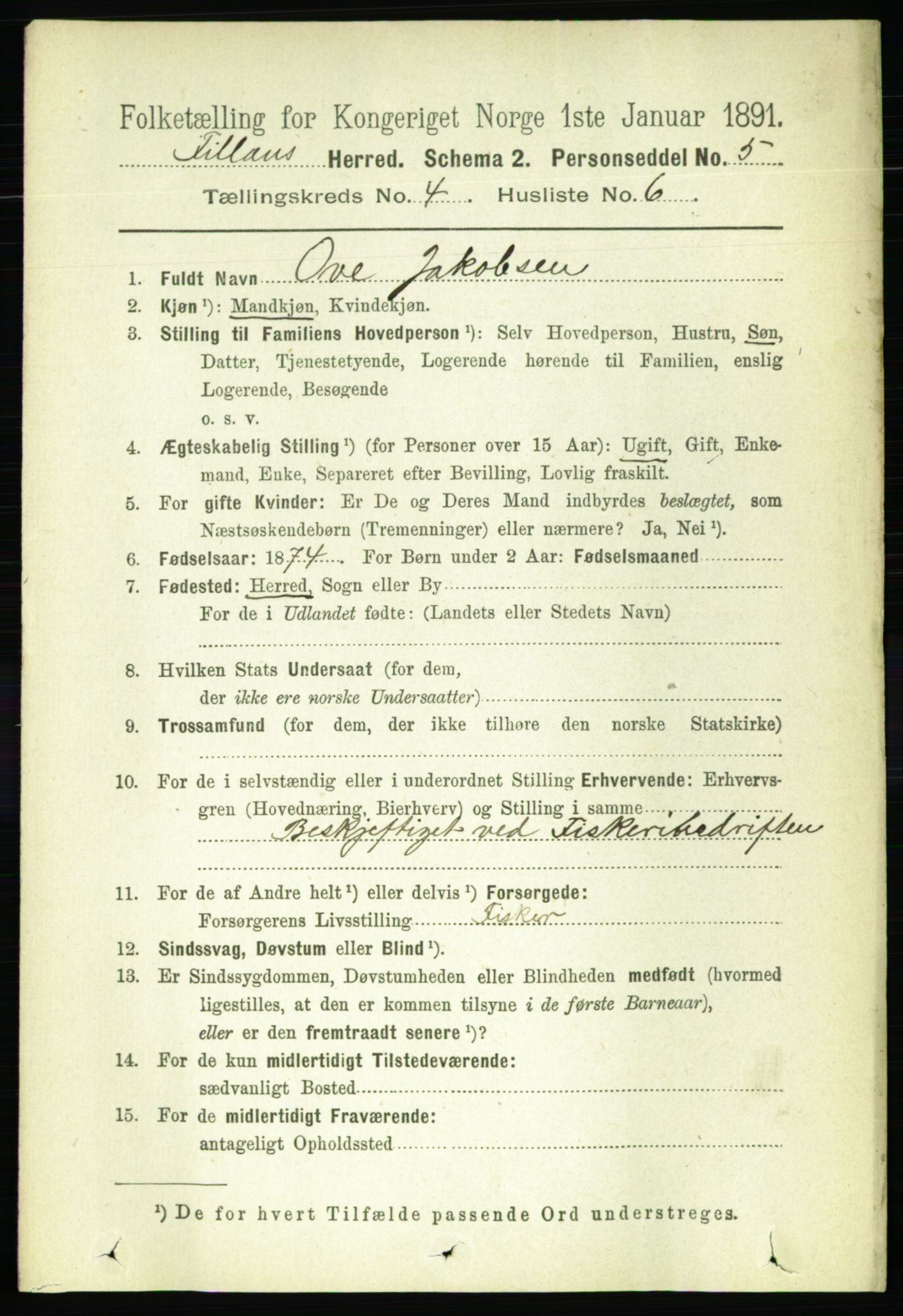 RA, 1891 census for 1616 Fillan, 1891, p. 708