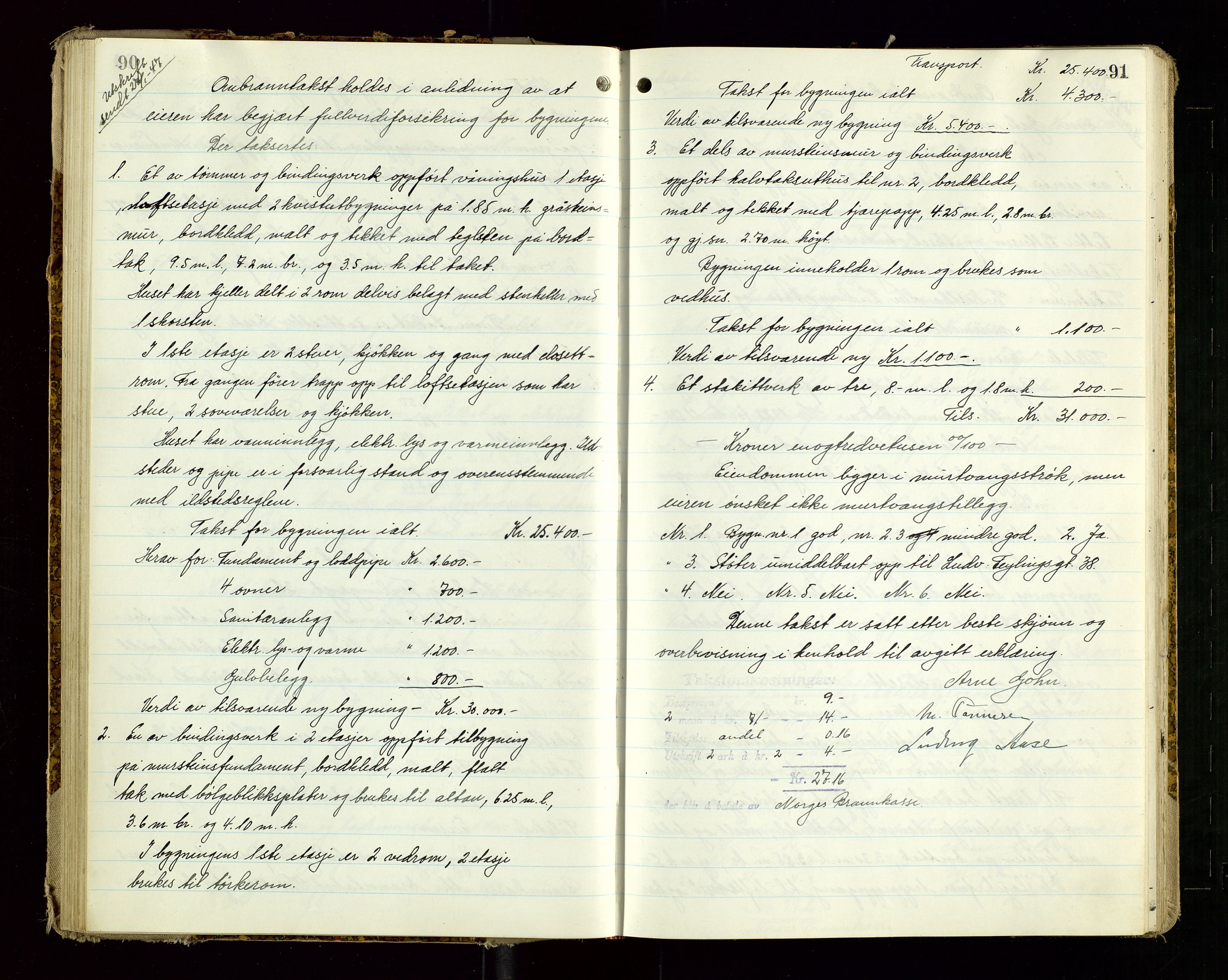 Eigersund lensmannskontor, AV/SAST-A-100171/God/L0013: "Branntakstprotokoll", 1944-1951, p. 90-91