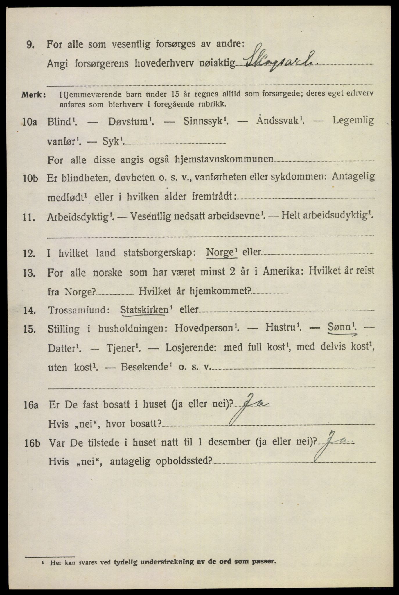 SAKO, 1920 census for Ådal, 1920, p. 2781