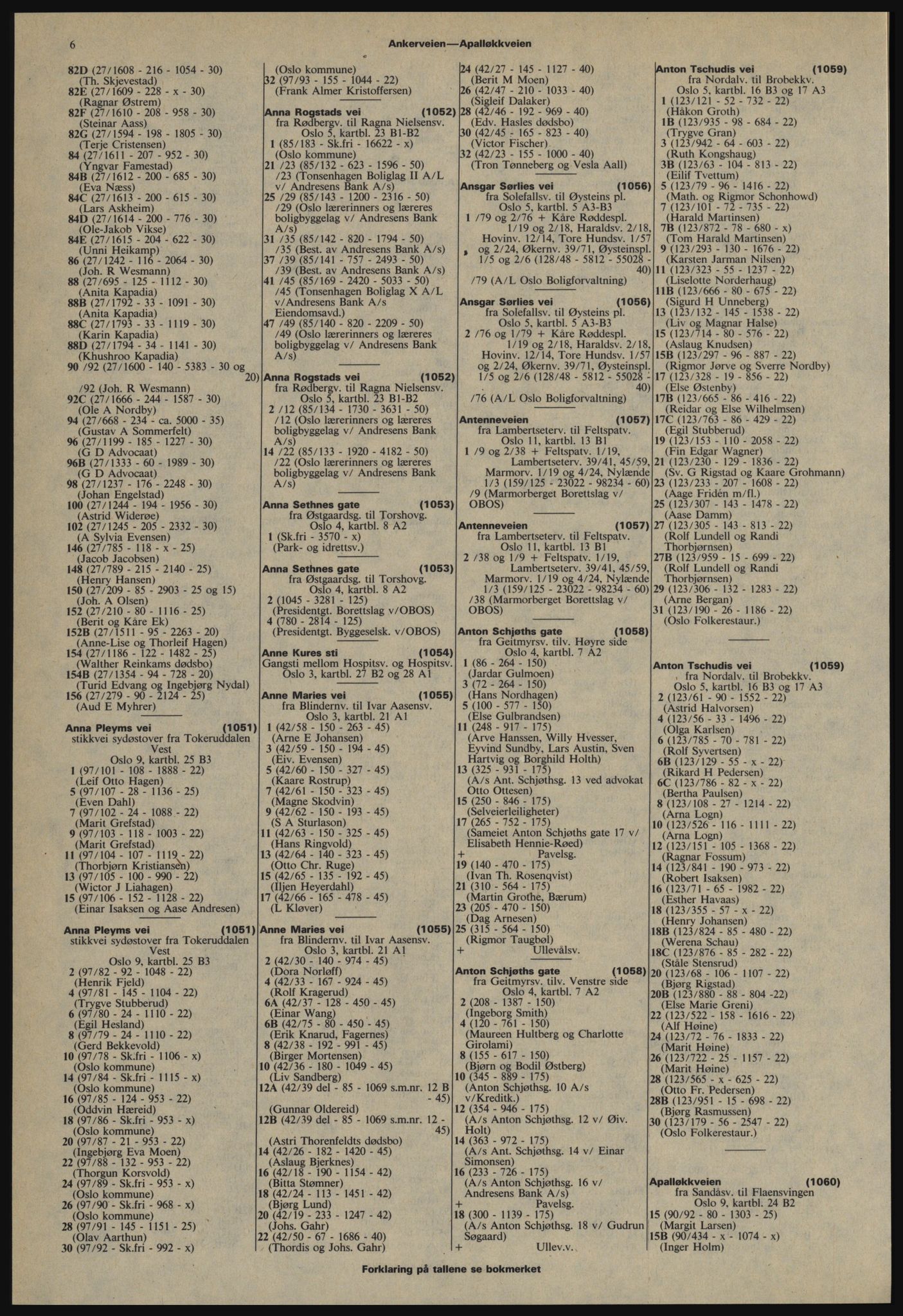 Kristiania/Oslo adressebok, PUBL/-, 1978-1979, p. 6