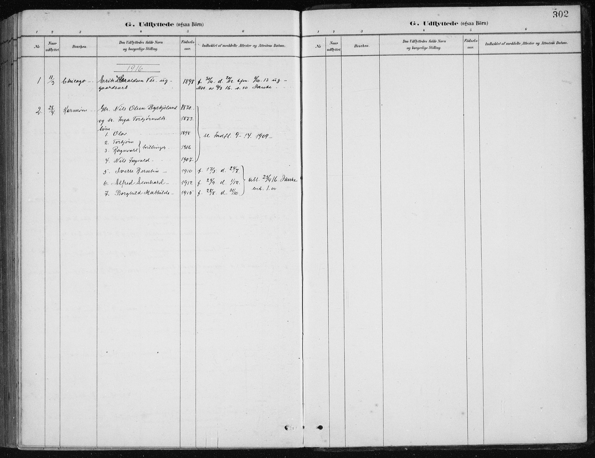 Etne sokneprestembete, AV/SAB-A-75001/H/Haa: Parish register (official) no. C  1, 1879-1919, p. 302