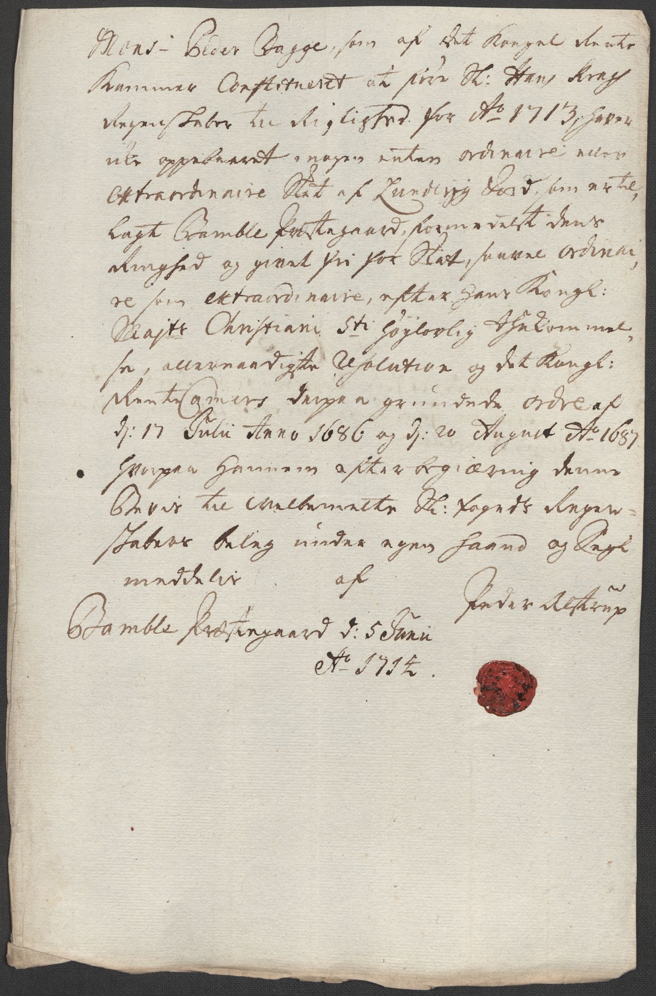 Rentekammeret inntil 1814, Reviderte regnskaper, Fogderegnskap, RA/EA-4092/R36/L2125: Fogderegnskap Øvre og Nedre Telemark og Bamble, 1713, p. 152