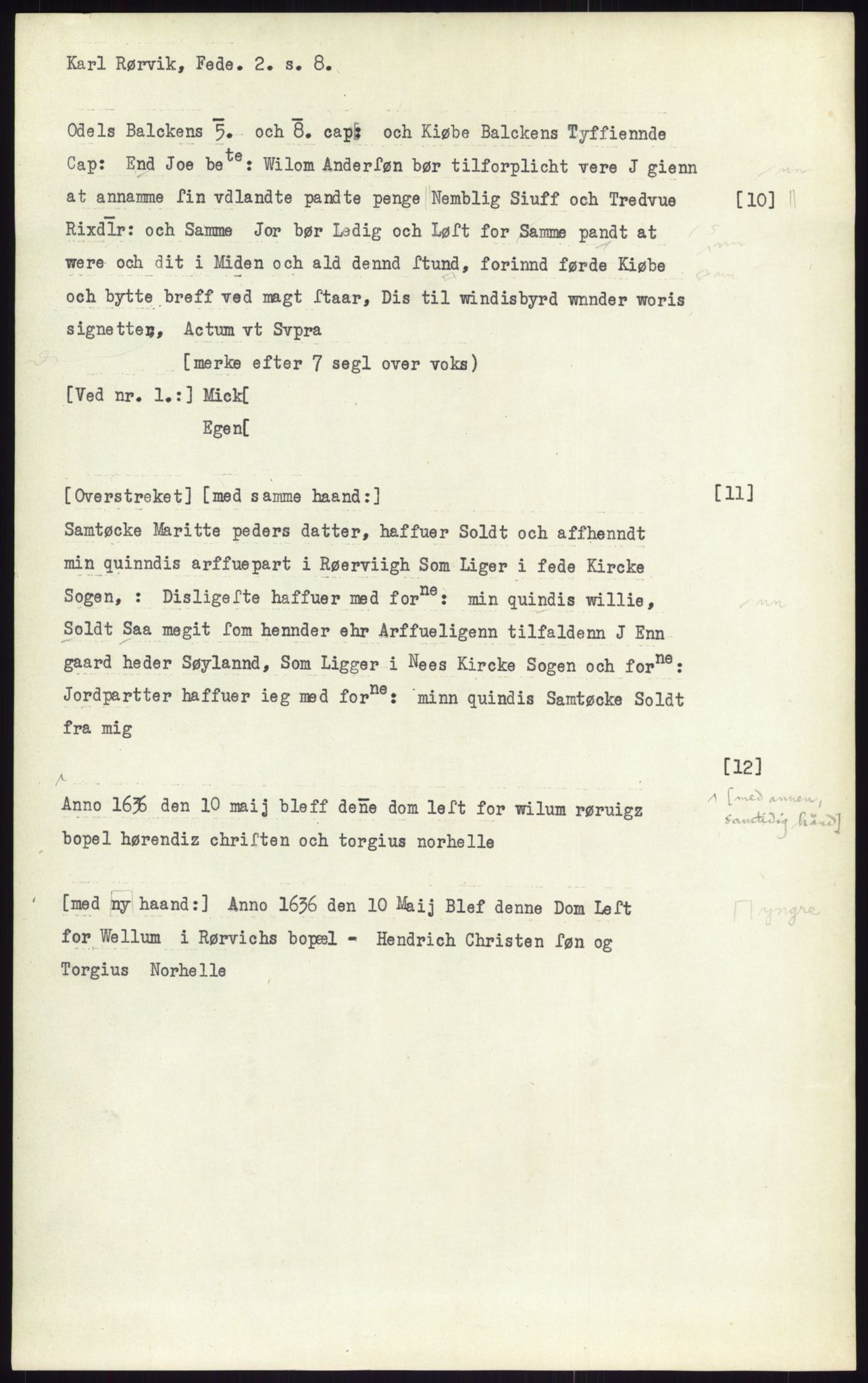 Samlinger til kildeutgivelse, Diplomavskriftsamlingen, AV/RA-EA-4053/H/Ha, p. 2535