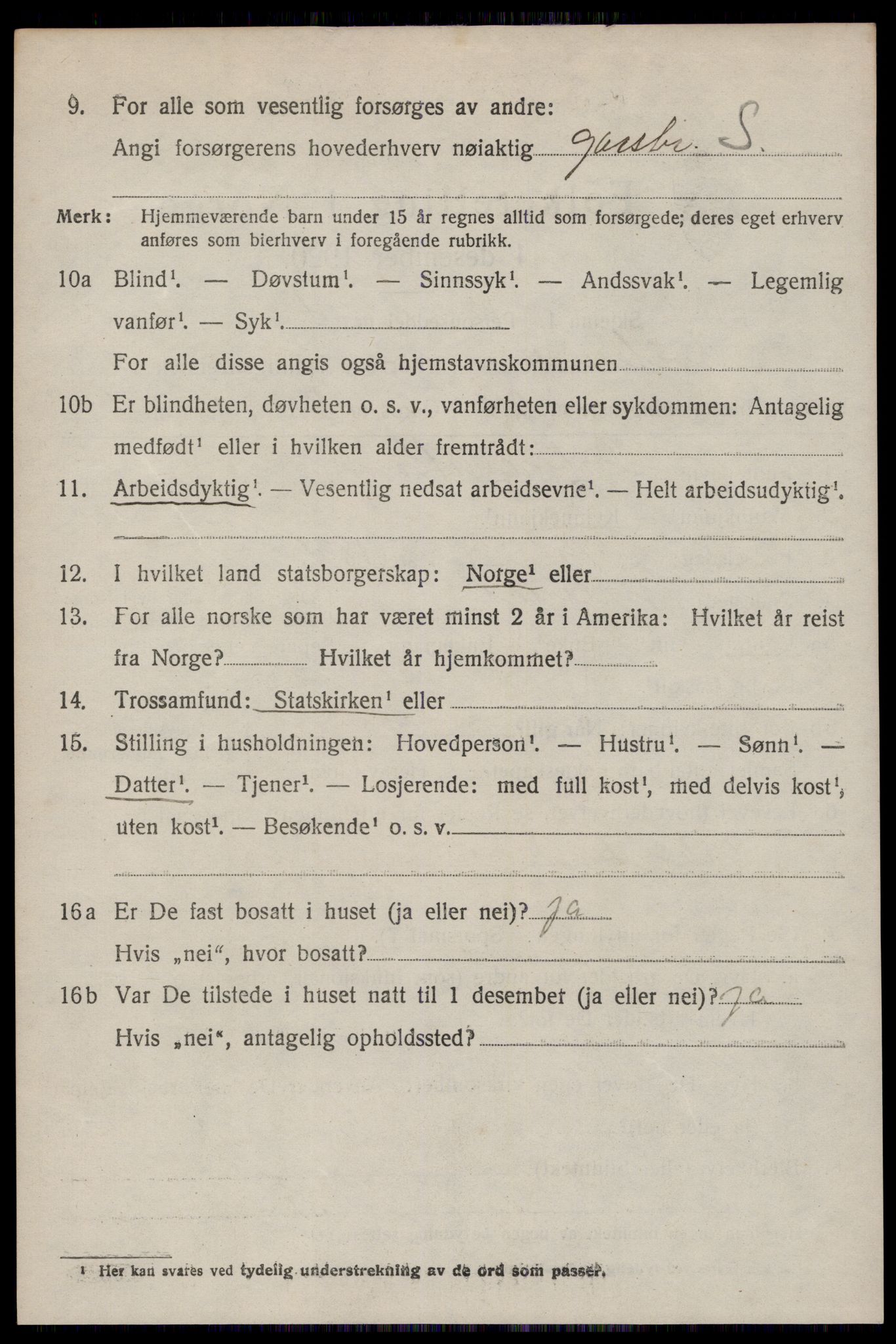 SAKO, 1920 census for Kviteseid, 1920, p. 4084