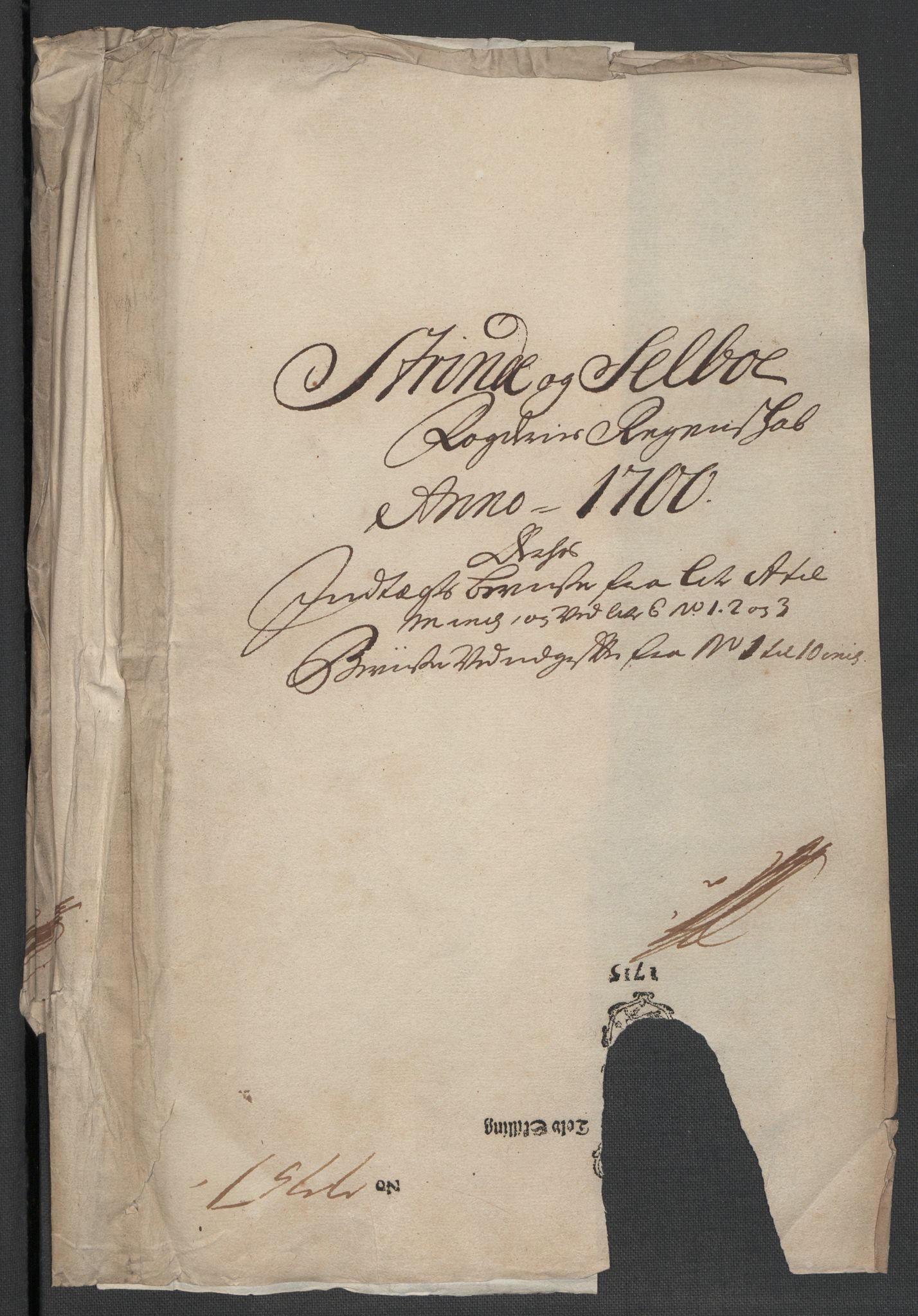 Rentekammeret inntil 1814, Reviderte regnskaper, Fogderegnskap, AV/RA-EA-4092/R61/L4107: Fogderegnskap Strinda og Selbu, 1698-1700, p. 310