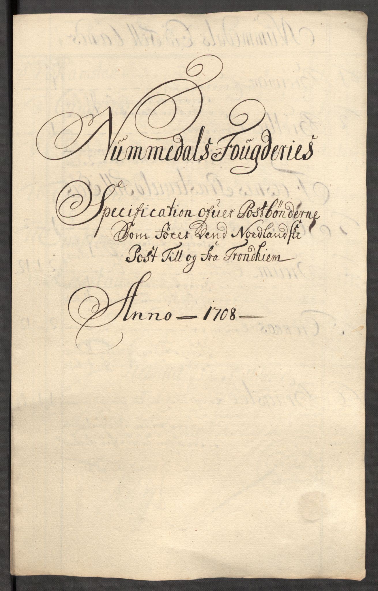 Rentekammeret inntil 1814, Reviderte regnskaper, Fogderegnskap, RA/EA-4092/R64/L4430: Fogderegnskap Namdal, 1707-1708, p. 388