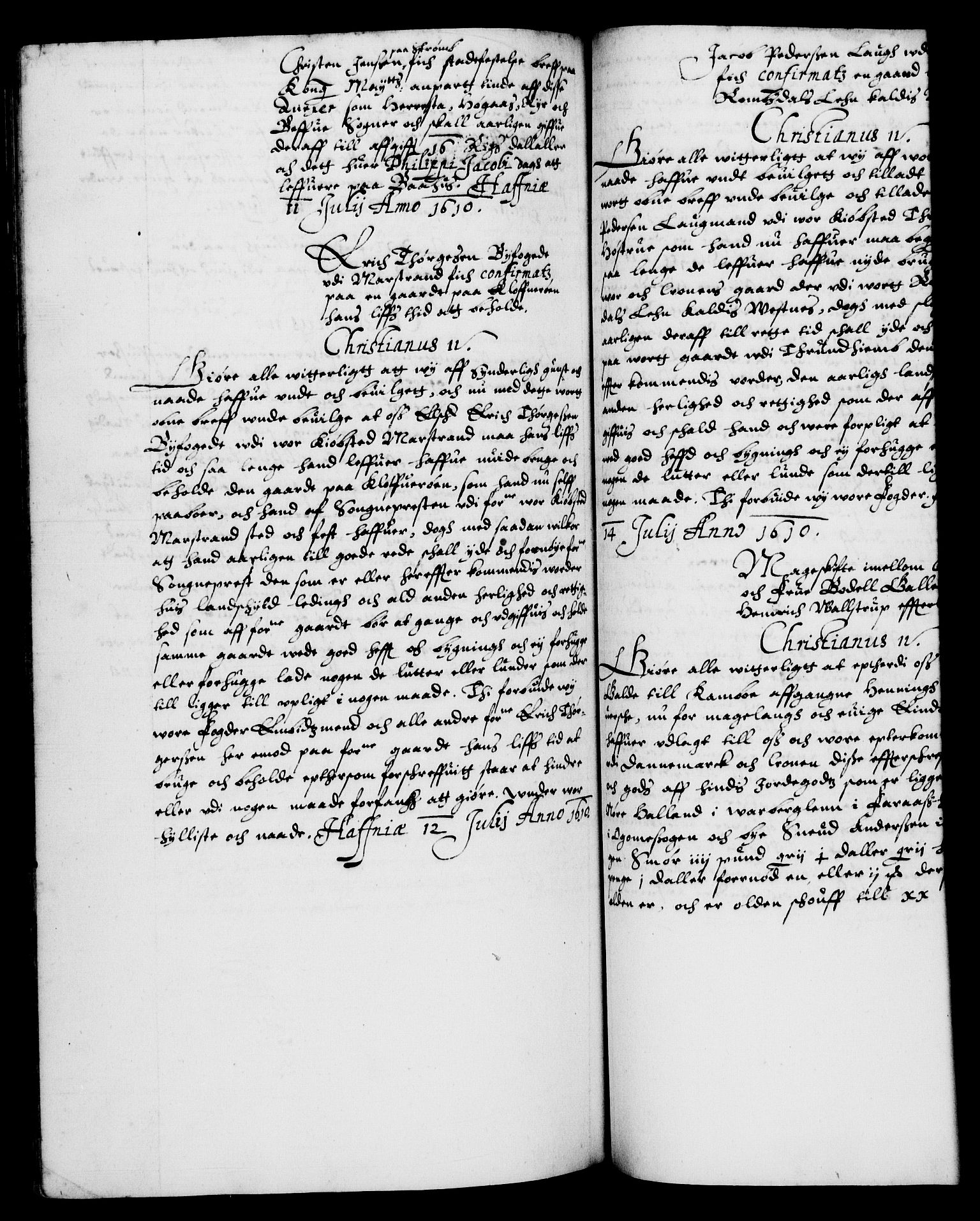 Danske Kanselli 1572-1799, AV/RA-EA-3023/F/Fc/Fca/Fcaa/L0003: Norske registre (mikrofilm), 1596-1616, p. 374b