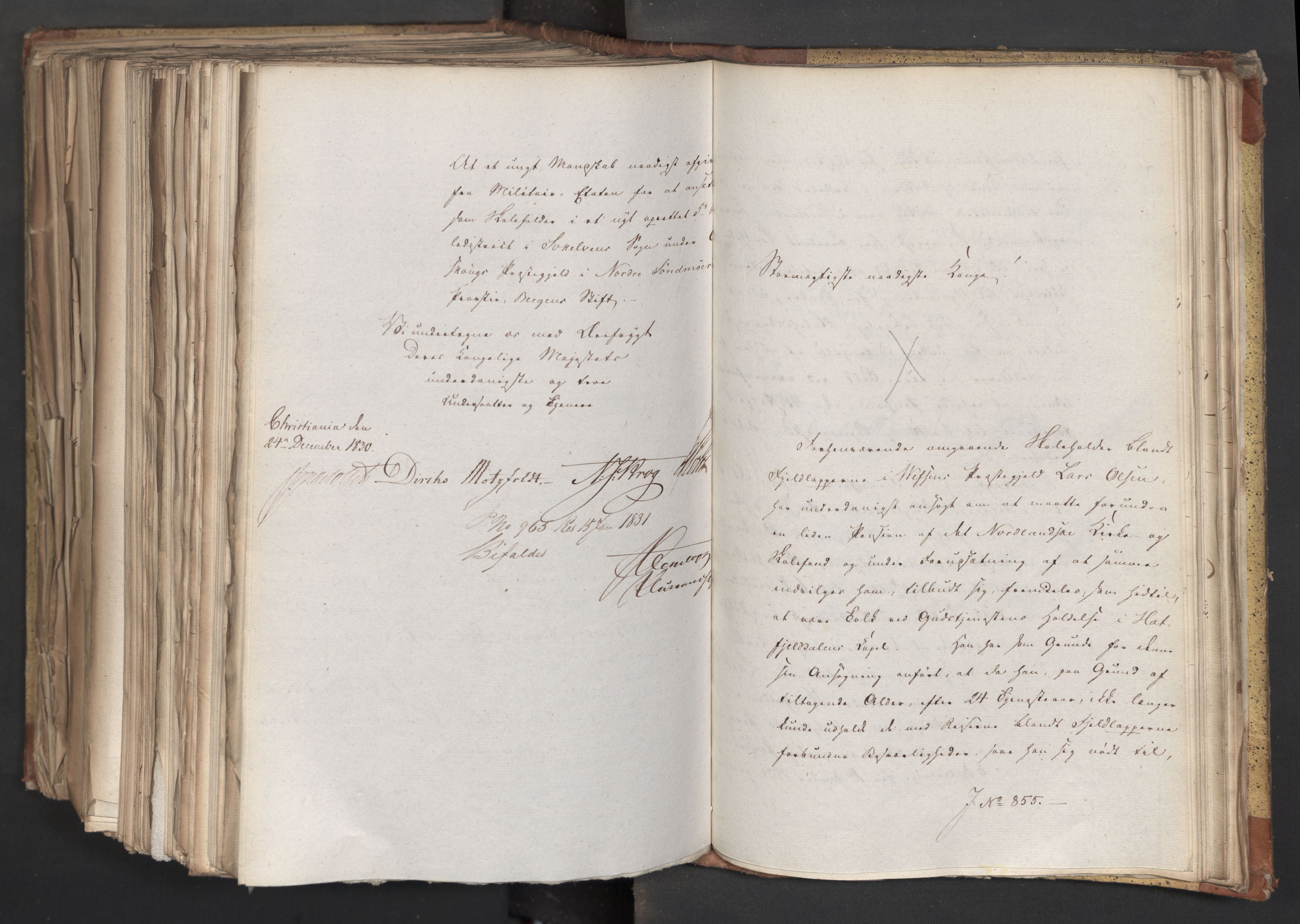Statsrådsavdelingen i Stockholm, AV/RA-S-1003/D/Da/L0068: Regjeringsinnstillinger nr. 660-876, 1830, p. 716