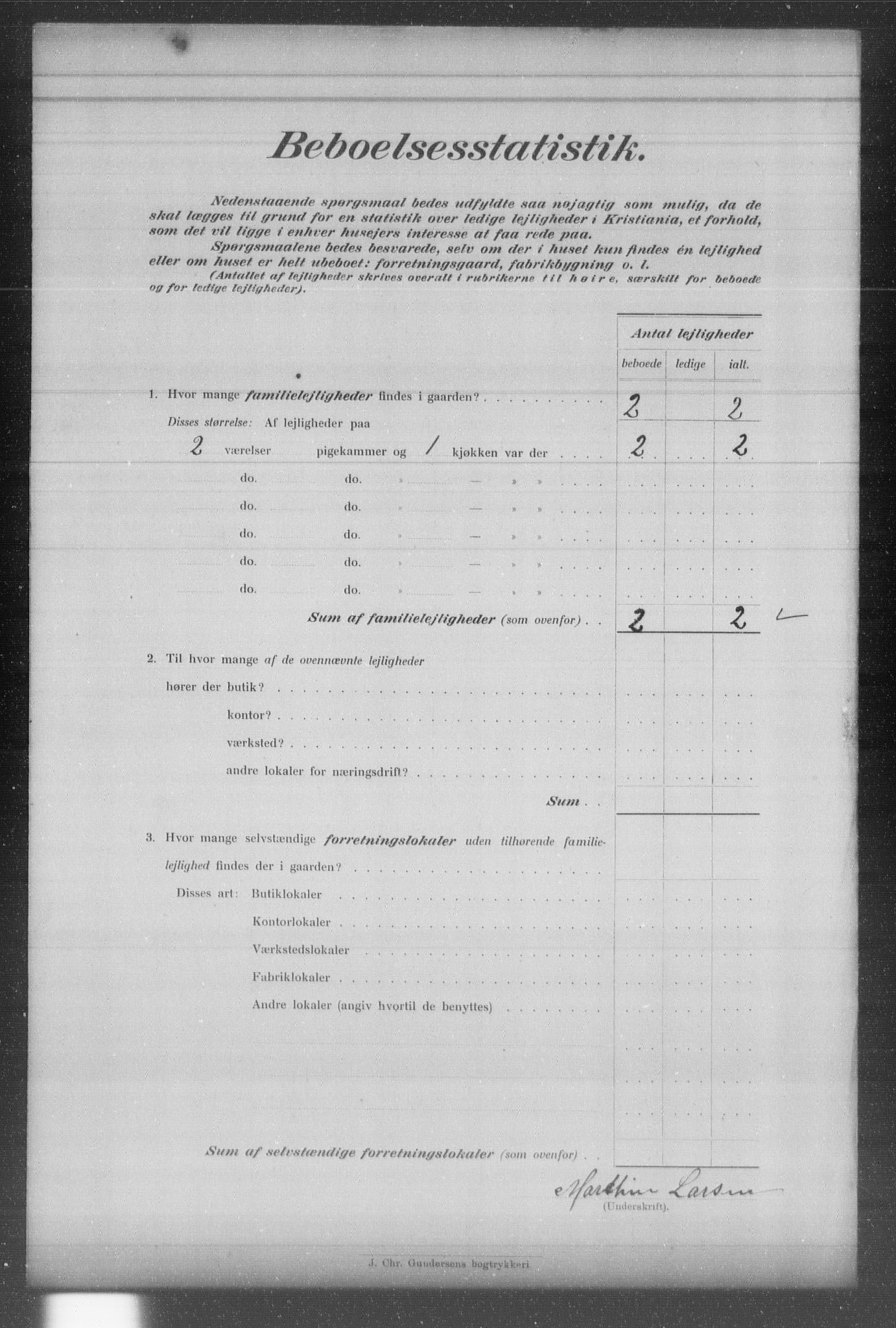 OBA, Municipal Census 1903 for Kristiania, 1903, p. 6030