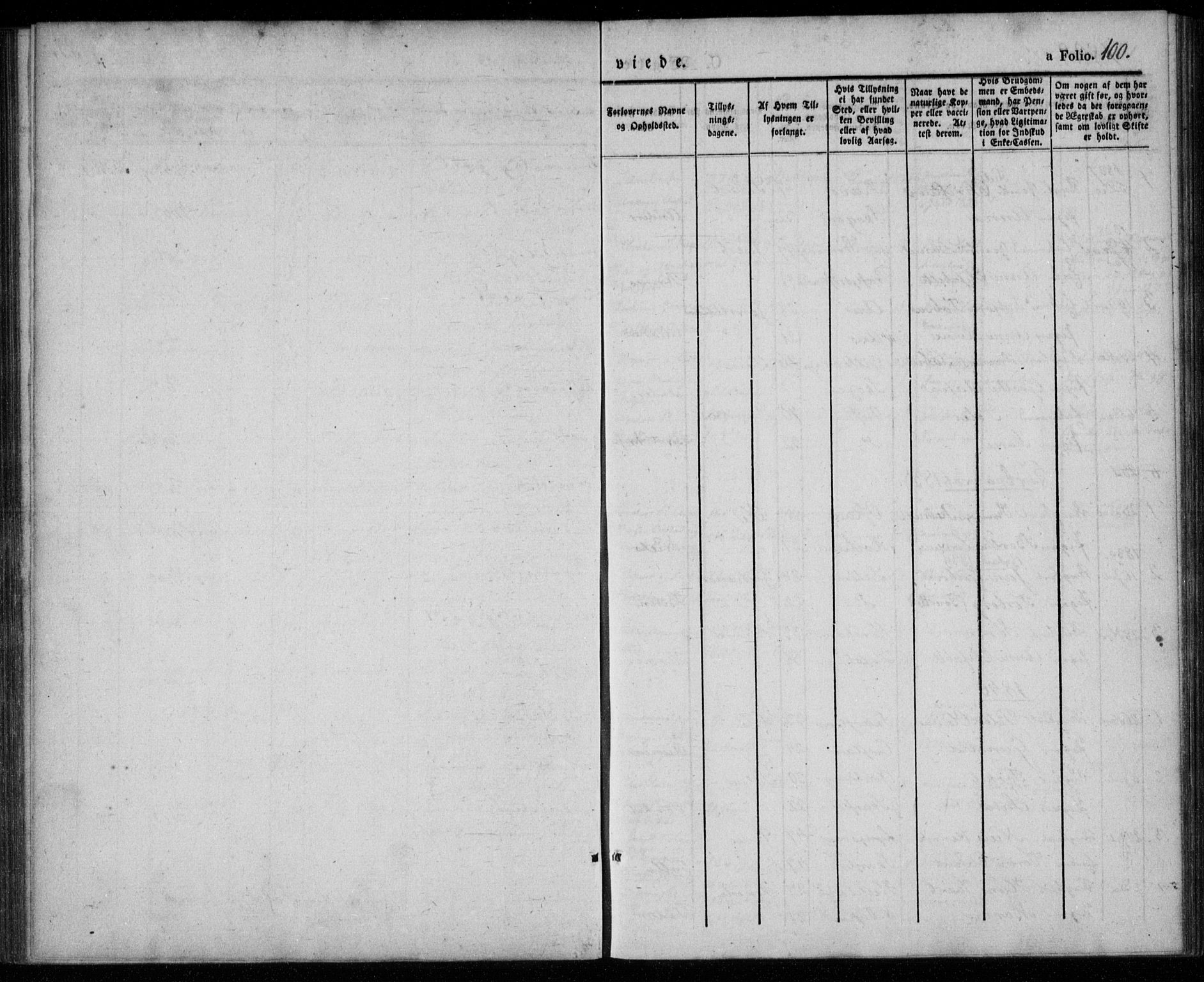 Lyngdal sokneprestkontor, SAK/1111-0029/F/Fa/Faa/L0001: Parish register (official) no. A 1, 1837-1857, p. 100