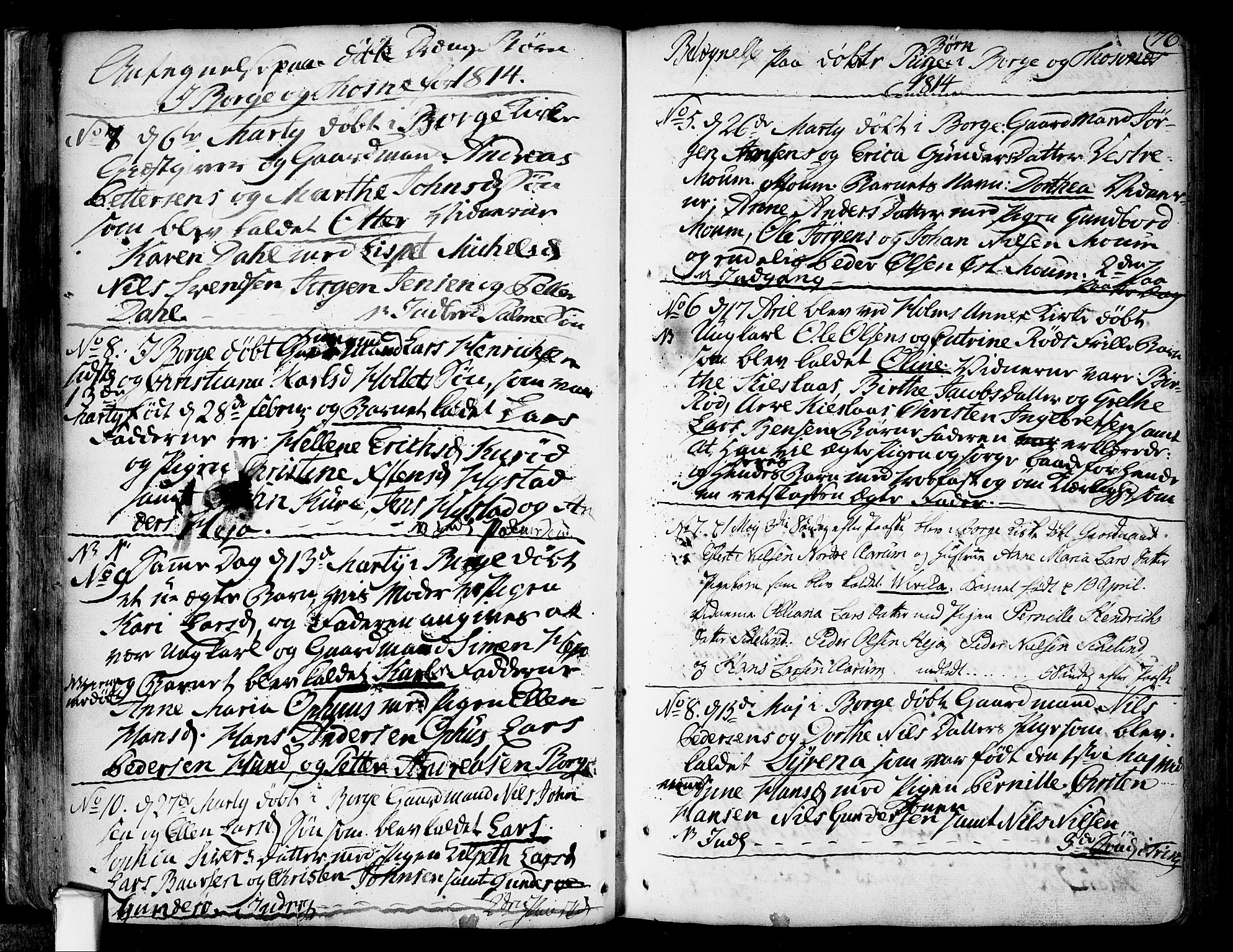 Borge prestekontor Kirkebøker, SAO/A-10903/F/Fa/L0002: Parish register (official) no. I 2, 1791-1817, p. 76