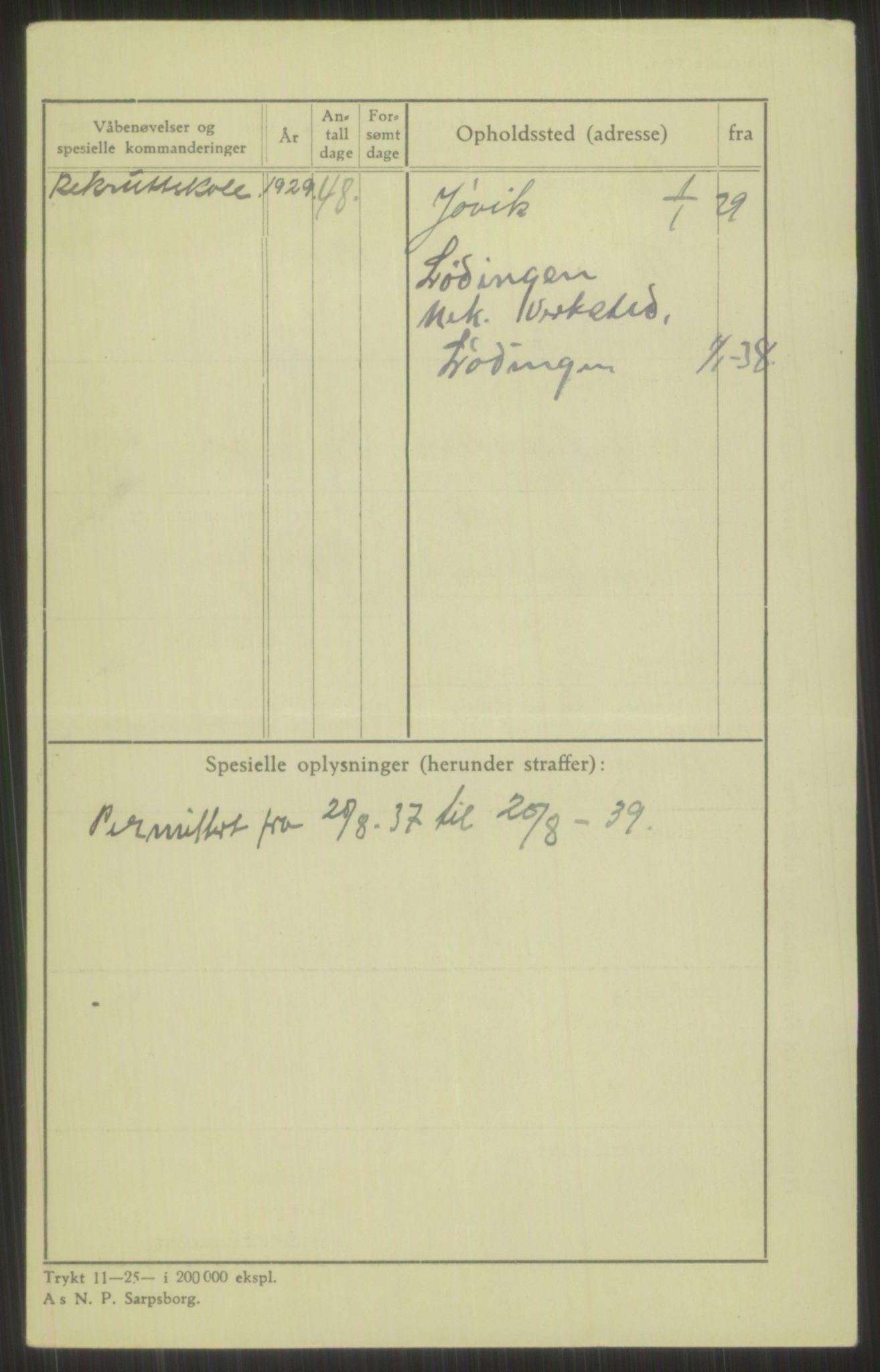 Forsvaret, Troms infanteriregiment nr. 16, AV/RA-RAFA-3146/P/Pa/L0013/0004: Rulleblad / Rulleblad for regimentets menige mannskaper, årsklasse 1929, 1929, p. 472