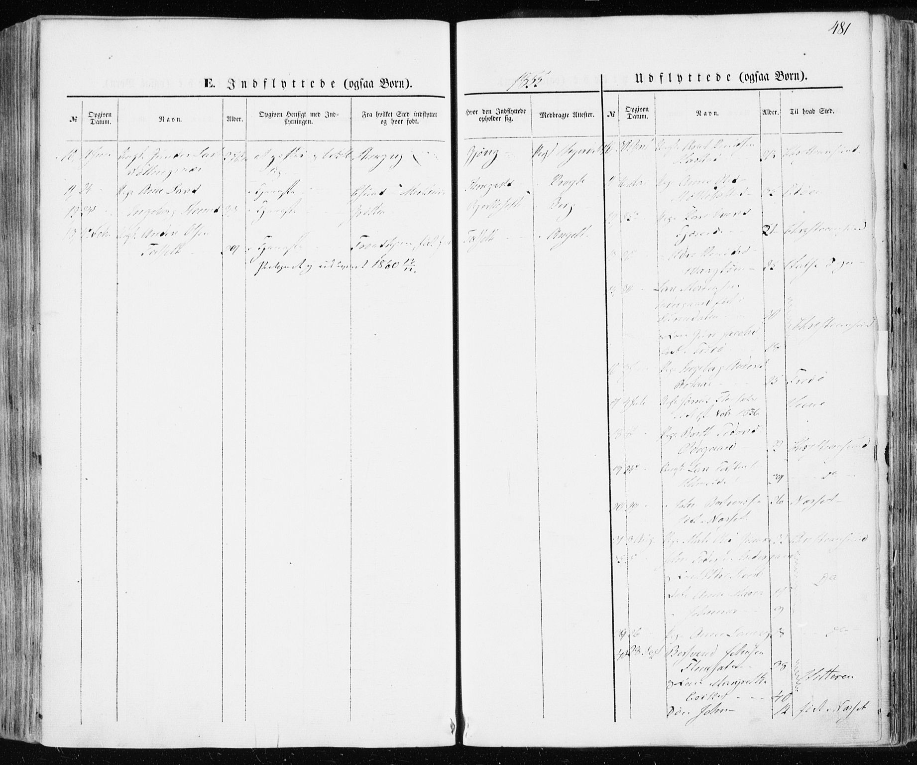 Ministerialprotokoller, klokkerbøker og fødselsregistre - Møre og Romsdal, AV/SAT-A-1454/586/L0984: Parish register (official) no. 586A10, 1844-1856, p. 481