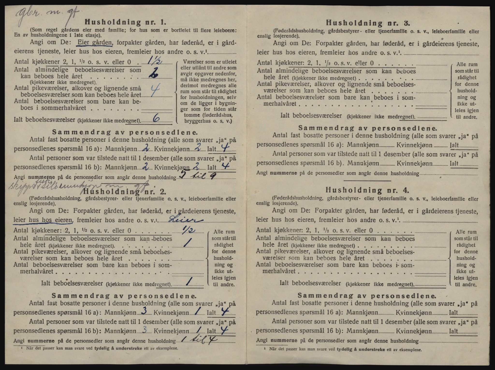 SAT, 1920 census for Sør-Frøya, 1920, p. 30