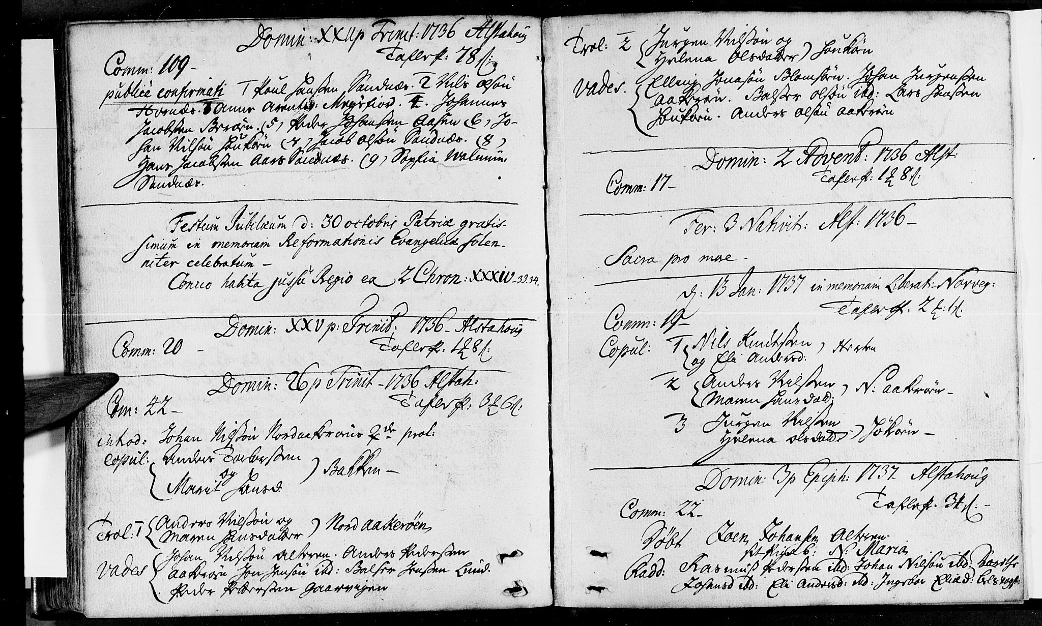 Ministerialprotokoller, klokkerbøker og fødselsregistre - Nordland, AV/SAT-A-1459/830/L0432: Parish register (official) no. 830A01, 1714-1737