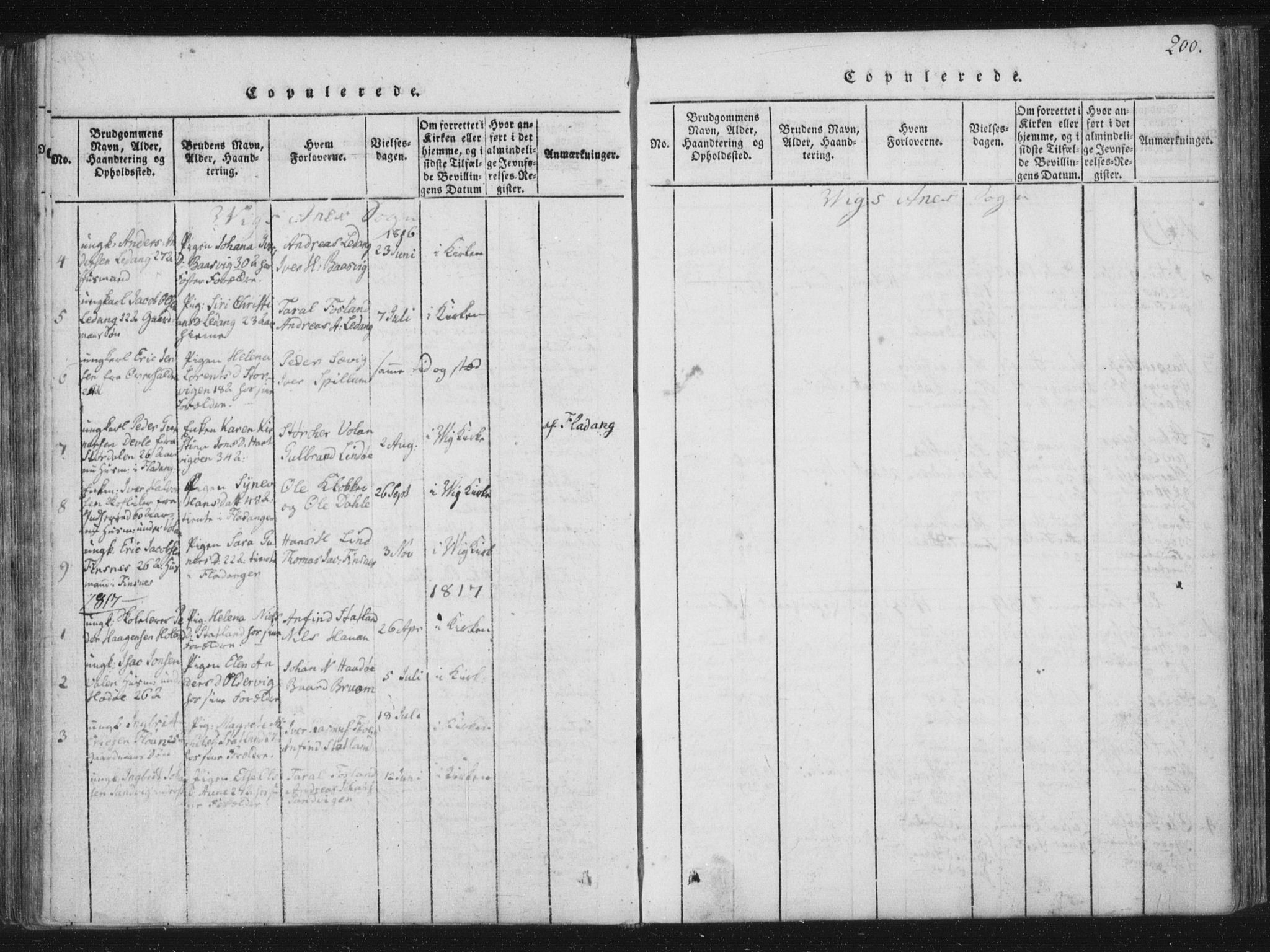 Ministerialprotokoller, klokkerbøker og fødselsregistre - Nord-Trøndelag, SAT/A-1458/773/L0609: Parish register (official) no. 773A03 /2, 1815-1830, p. 200