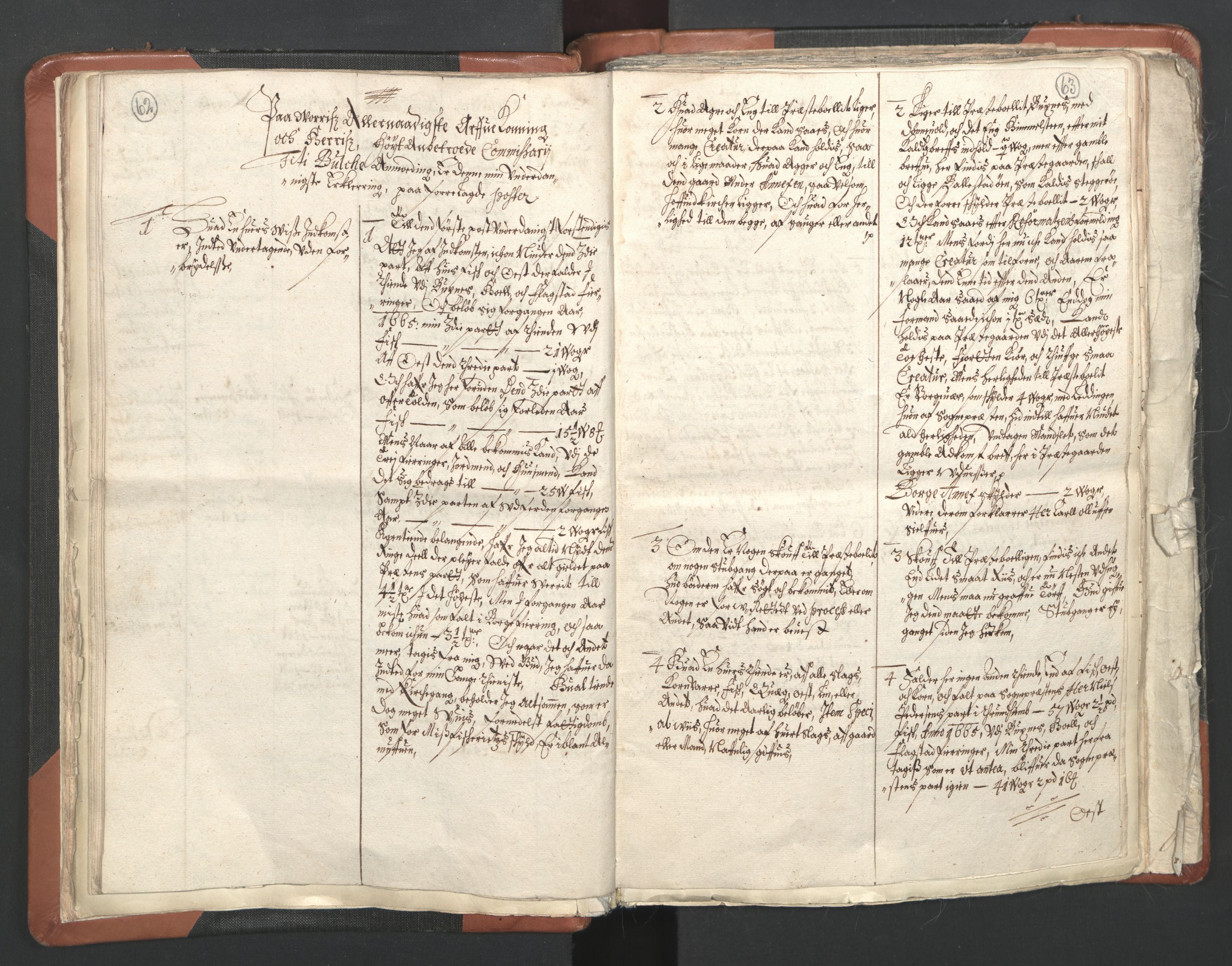 RA, Vicar's Census 1664-1666, no. 36: Lofoten and Vesterålen deanery, Senja deanery and Troms deanery, 1664-1666, p. 62-63