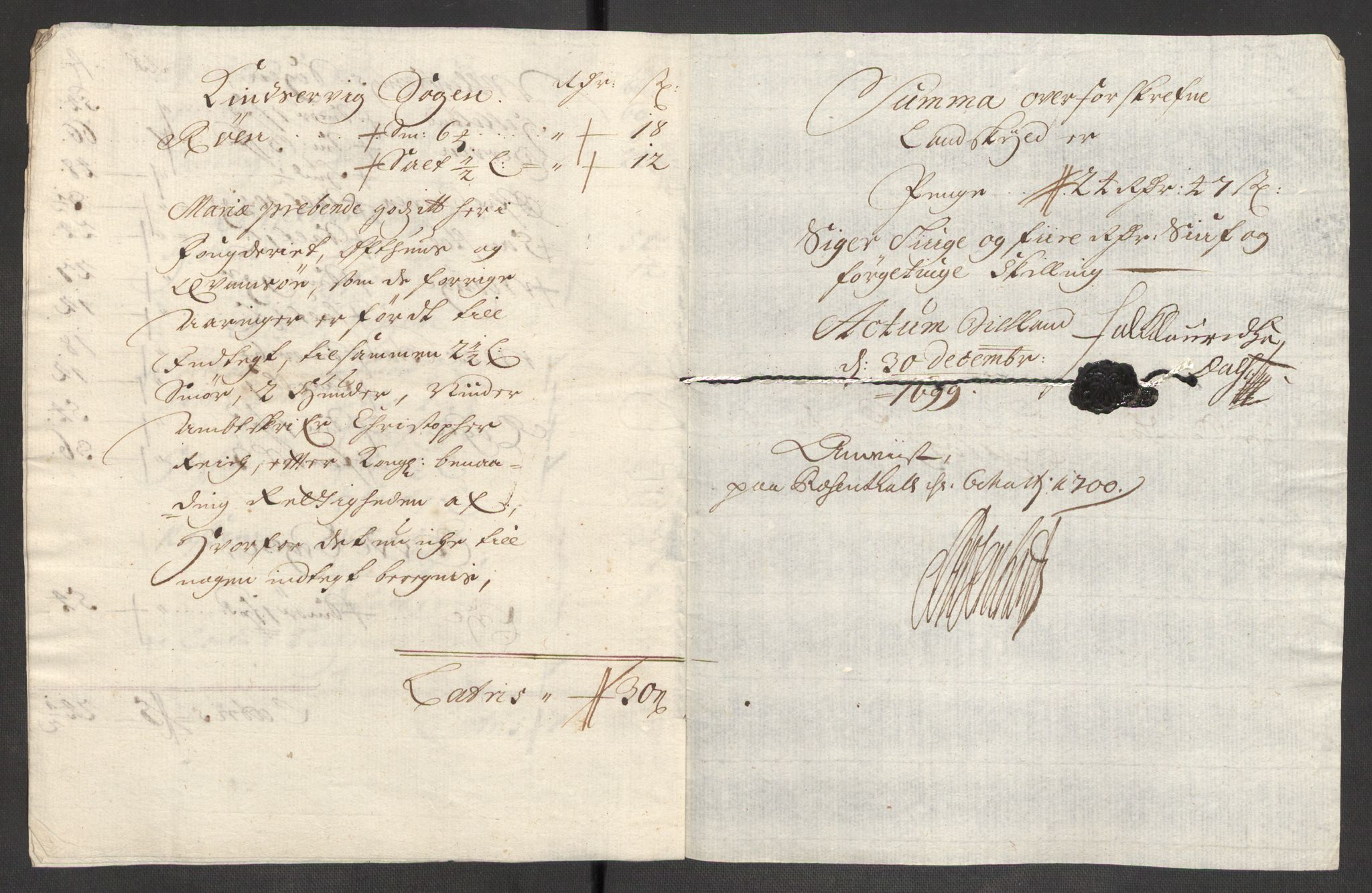 Rentekammeret inntil 1814, Reviderte regnskaper, Fogderegnskap, AV/RA-EA-4092/R48/L2978: Fogderegnskap Sunnhordland og Hardanger, 1699, p. 147