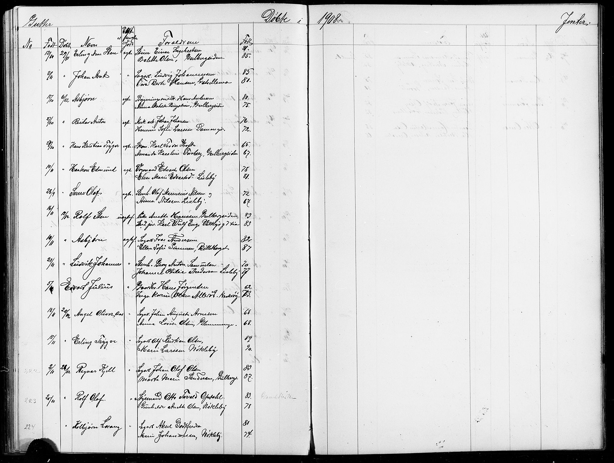 Glemmen prestekontor Kirkebøker, AV/SAO-A-10908/G/Ga/L0006: Parish register (copy) no. 6, 1894-1908