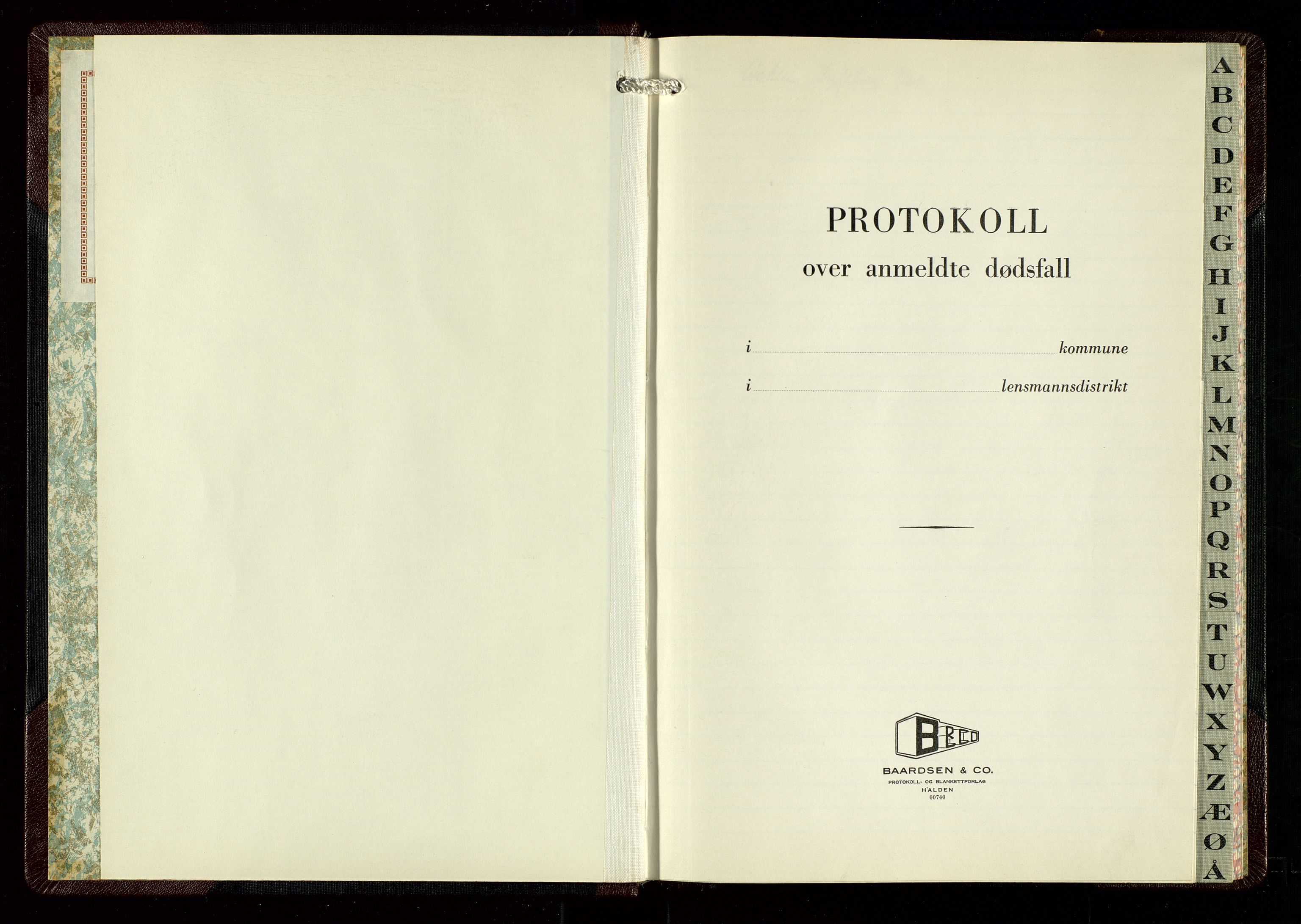 Sand lensmannskontor, SAST/A-100415/Gga/L0003: "Protokoll over anmeldte dødsfall", 1961-1964