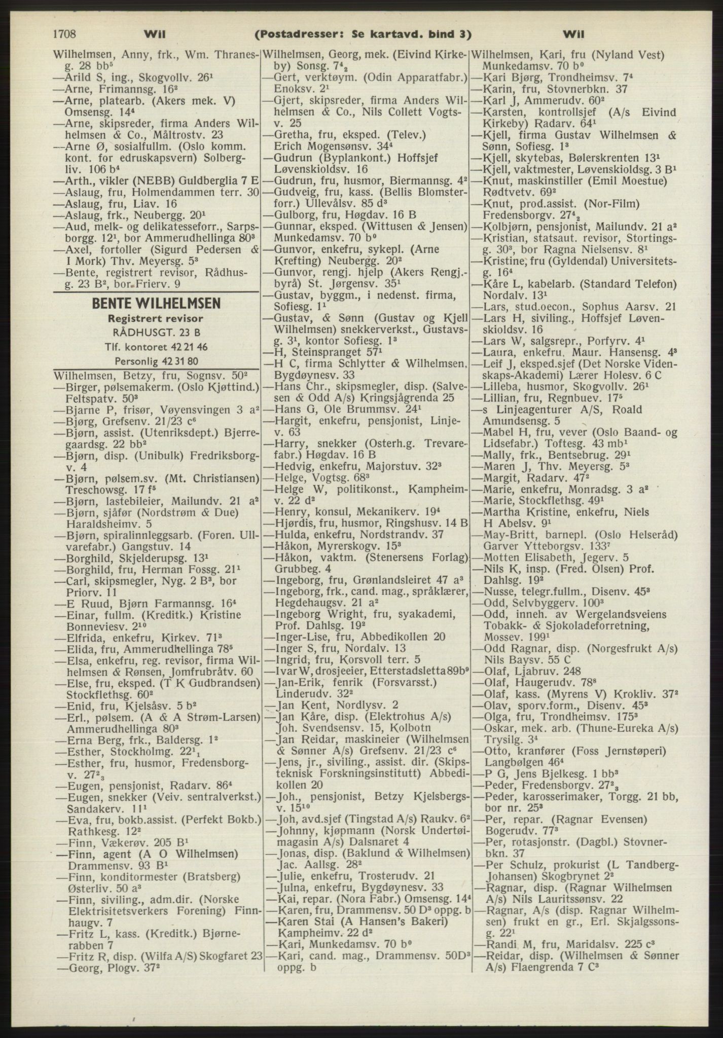 Kristiania/Oslo adressebok, PUBL/-, 1970-1971, p. 1708